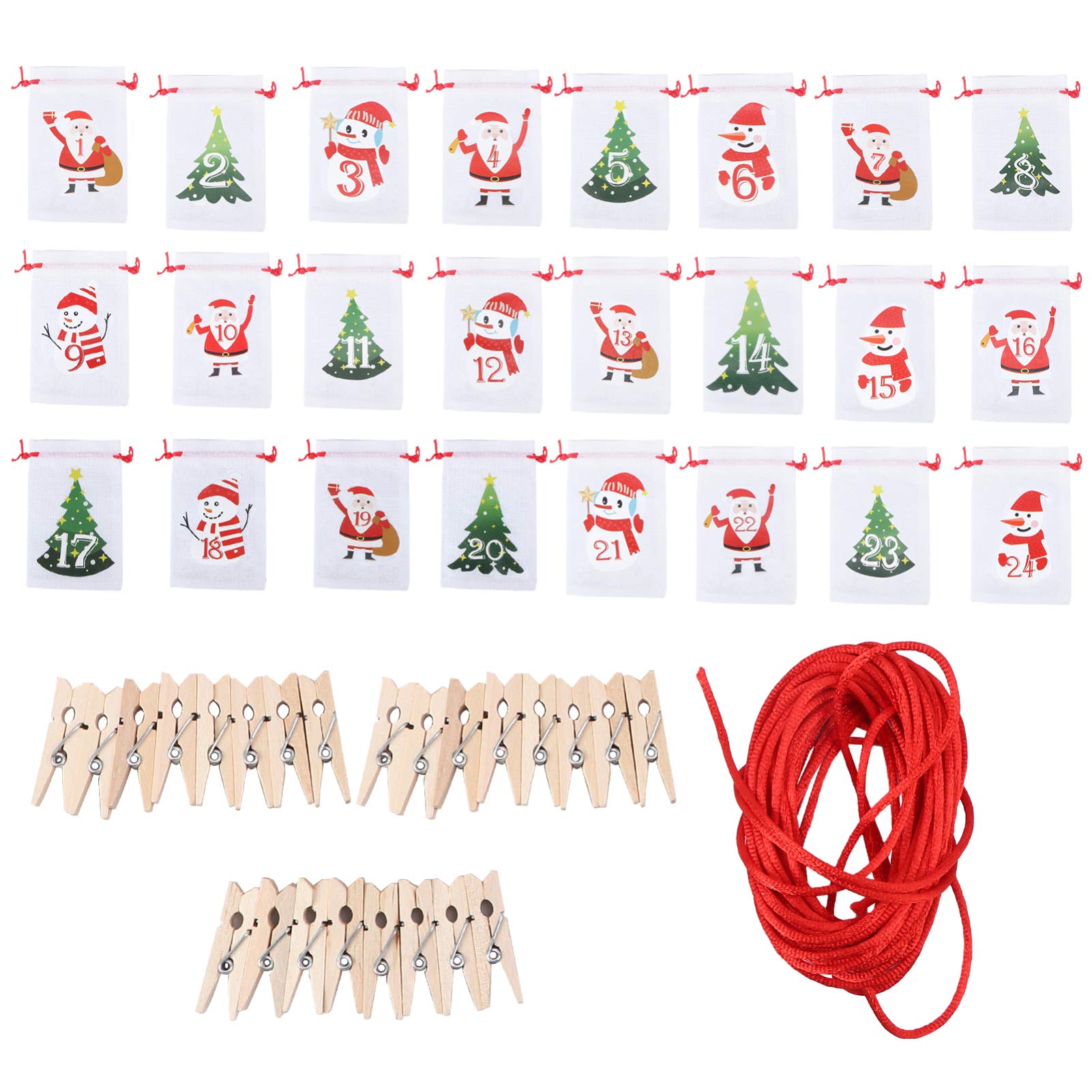 The Magic of Christmas Countdown with TOYANDONA Advent Calendar Bags