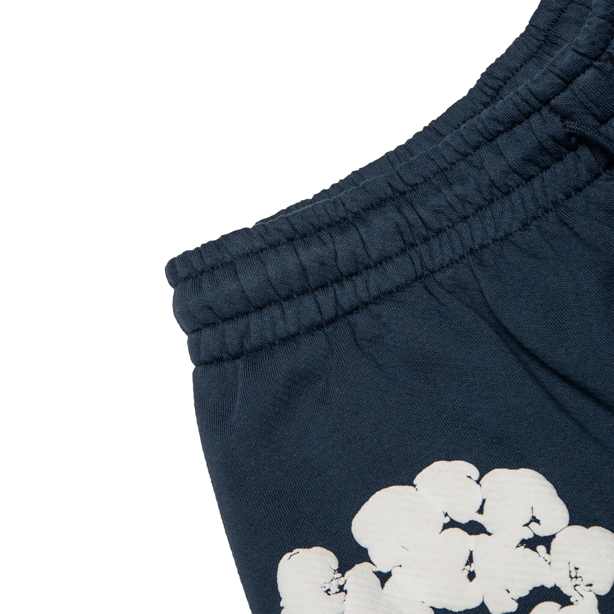 Denim Tears Cotton Wreath Navy Blue Denim Shorts for Men - Casual Summer Streetwear & Hip Hop Fashion