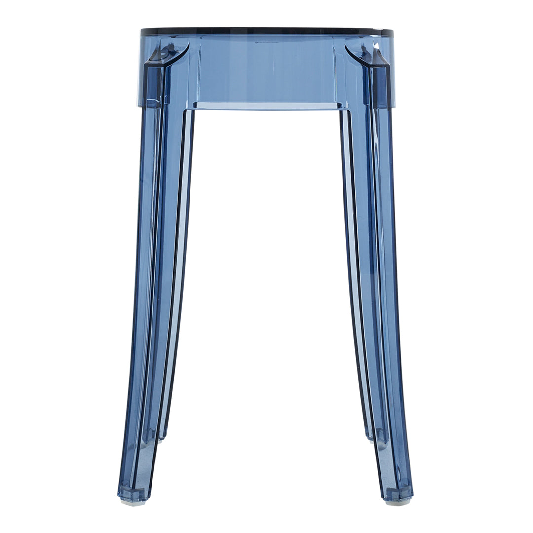 Charles Ghost Stool Set of 2 - Modern Acrylic Bar Stools for Kitchen Island & Home Decor - Perfect for Dining Room, Lounge & Contemporary Interior Design