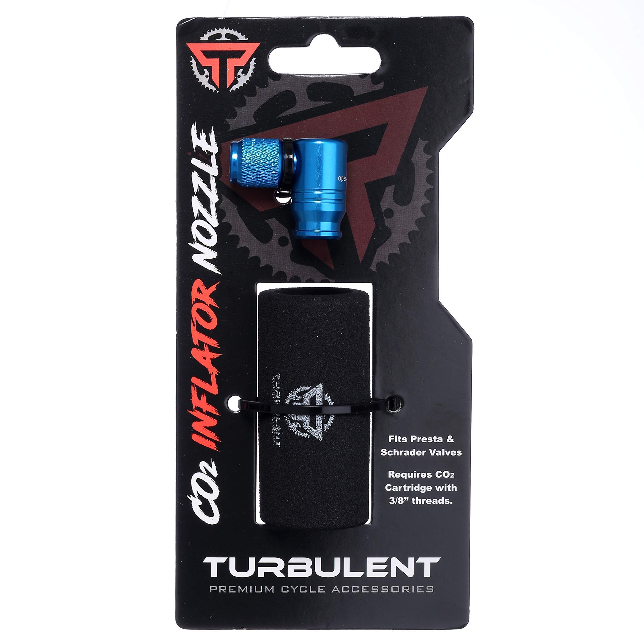 TURBULENT Bike Repair Kit - 23-in-1 Multi-Tool & CO2 Tire Inflator Set for Mountain & Road Bikes - Emergency Cycling Gear for Flat Tires & Trailside Repairs