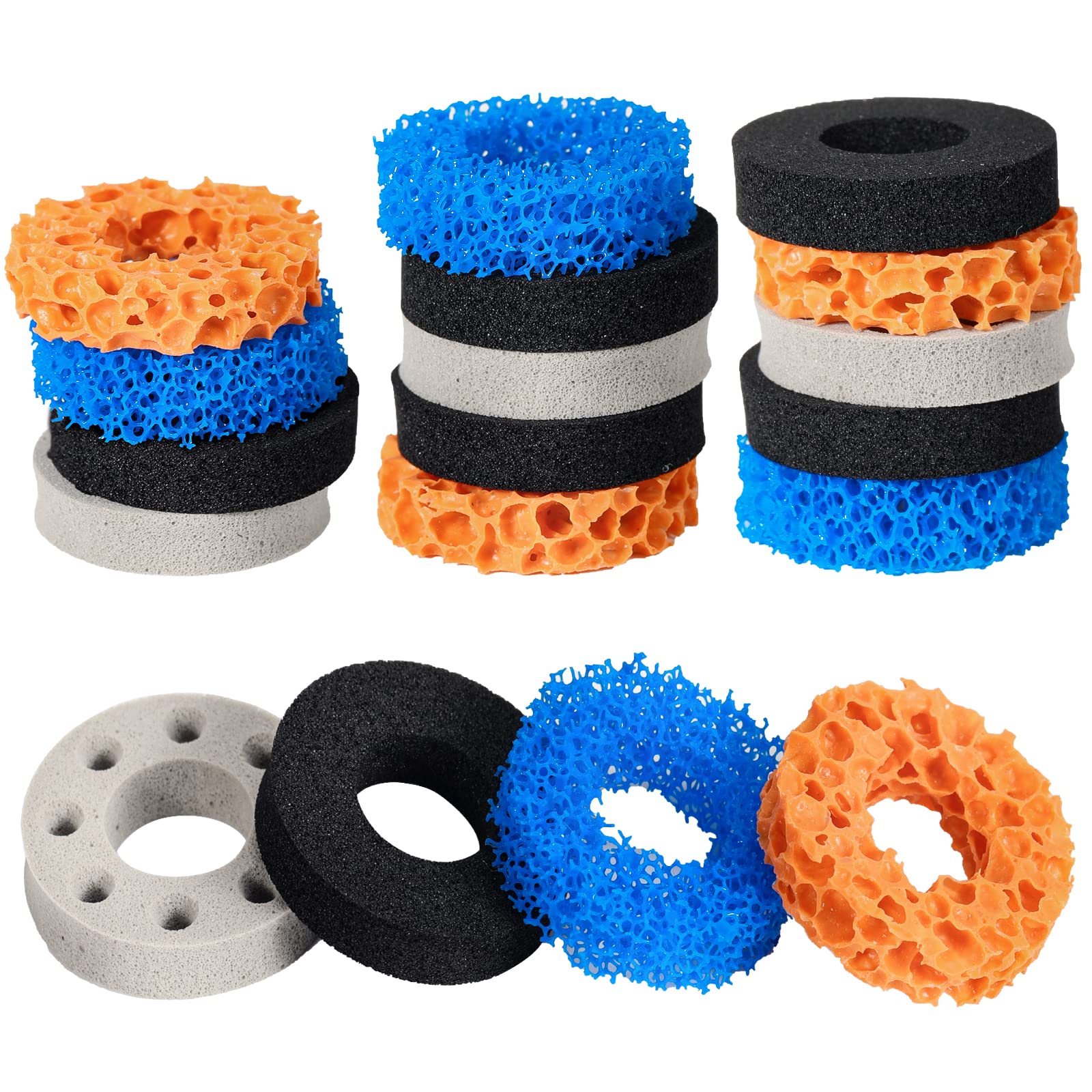 MoKo 18-Piece Precision Thumb Grips for PS5, Steam Deck, PS4, Xbox Series X/S, Xbox One, Nintendo Switch/OLED/Pro Controller, ROG Ally - 4 Adjustable Resistance Levels for Enhanced Gaming Performance - Perfect for FPS, Racing & Competitive Gaming