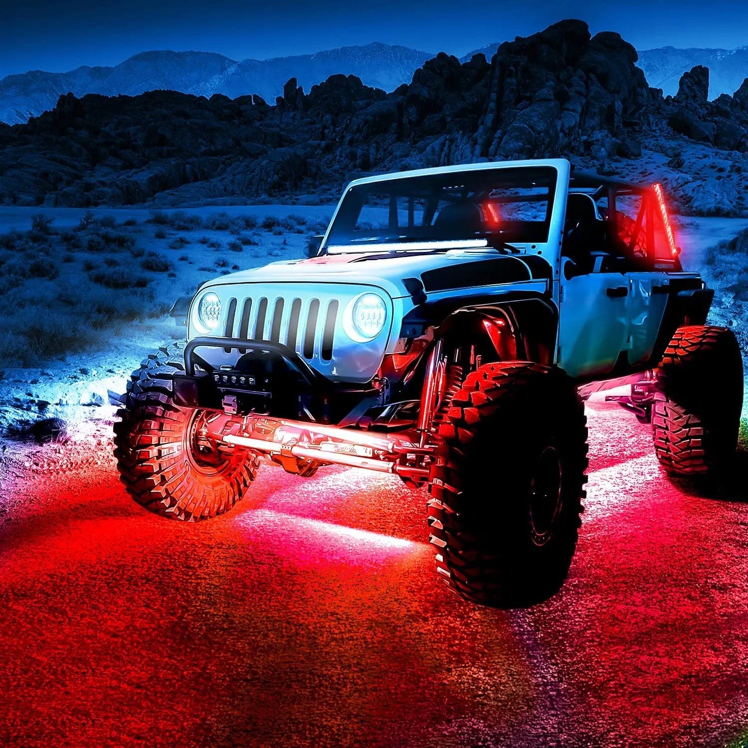 252 LEDs RGB Underglow Neon Wireless Remote Control LED Strip Lights (4 PCS) - Perfect for Car Interior, Bedroom, Party, and Home Decoration Lighting