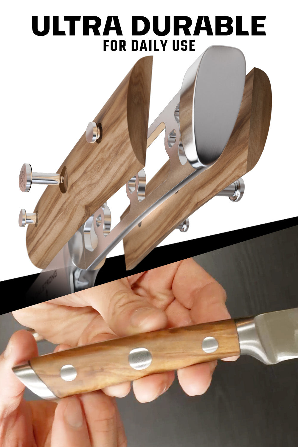 Premium 4-Piece Steak Knife Set with Olive Wood Handle - Dalstrong Gladiator Series | Sharp Kitchen Knives for Steak, Meat Cutting & Fine Dining | Perfect for Home Chefs & Restaurant Use