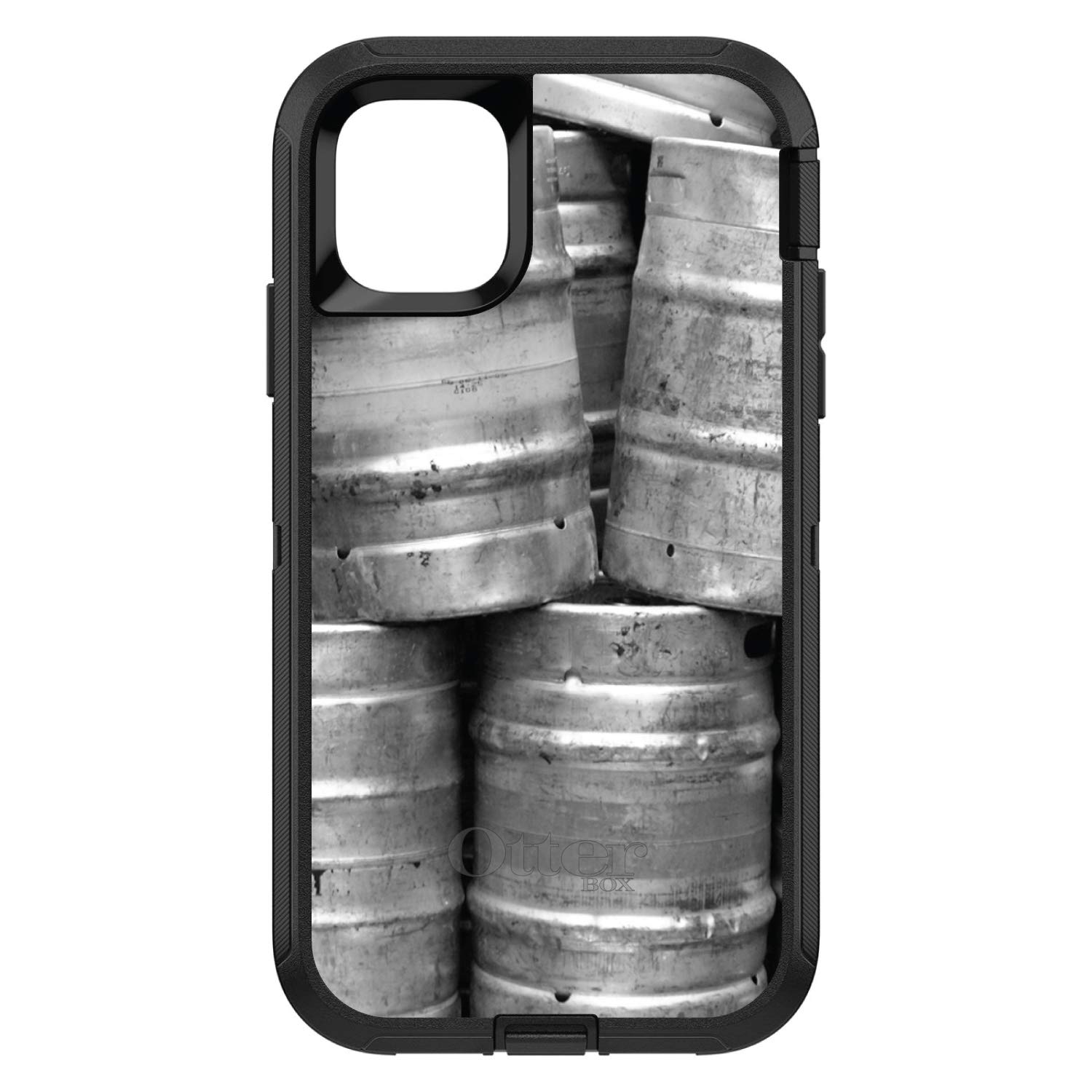 DistinctInk iPhone 13 Pro Case (6.1 Inch) - Durable Protective Cover | OtterBox Defender Alternative in Custom Black | Perfect for Outdoor Activities, Work & Travel
