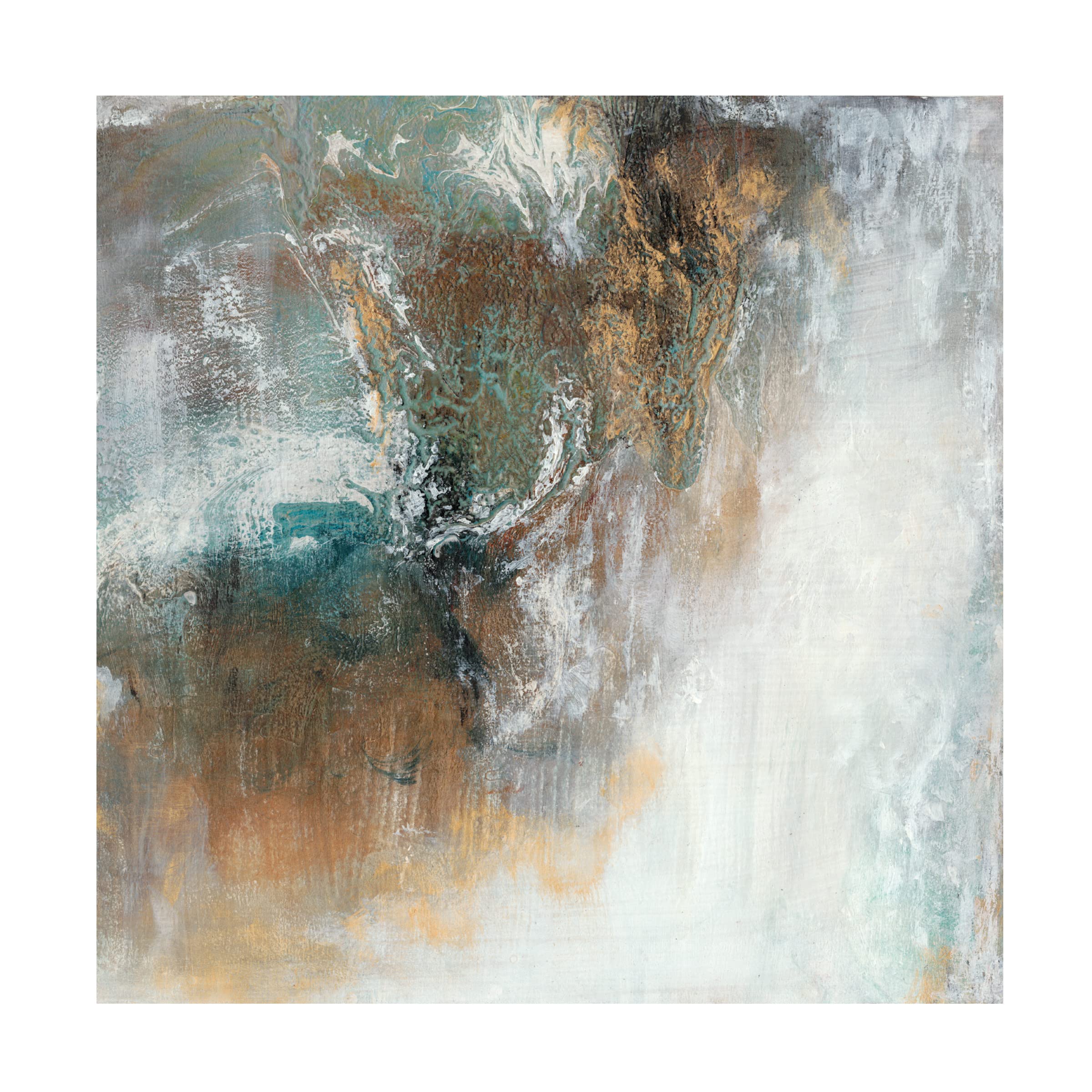 Lila Bramma 'From the Other Dimension II' Canvas Wall Art Print - Modern Abstract Painting for Living Room, Bedroom & Office Decor