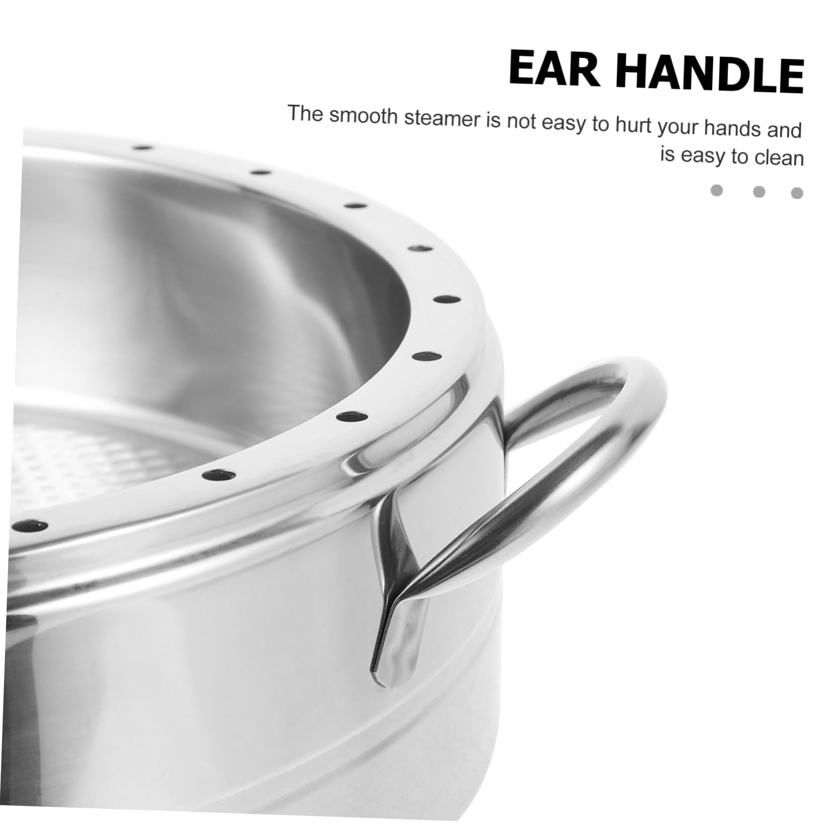 Angoily Universal Stainless Steel Steamer Pot - 32cm Metal Steamer Basket for Dim Sum, Dumplings, Buns, Vegetables, Meat & Fish | Perfect for Asian Cooking, Healthy Meal Prep & Restaurant-Style Steam Cooking