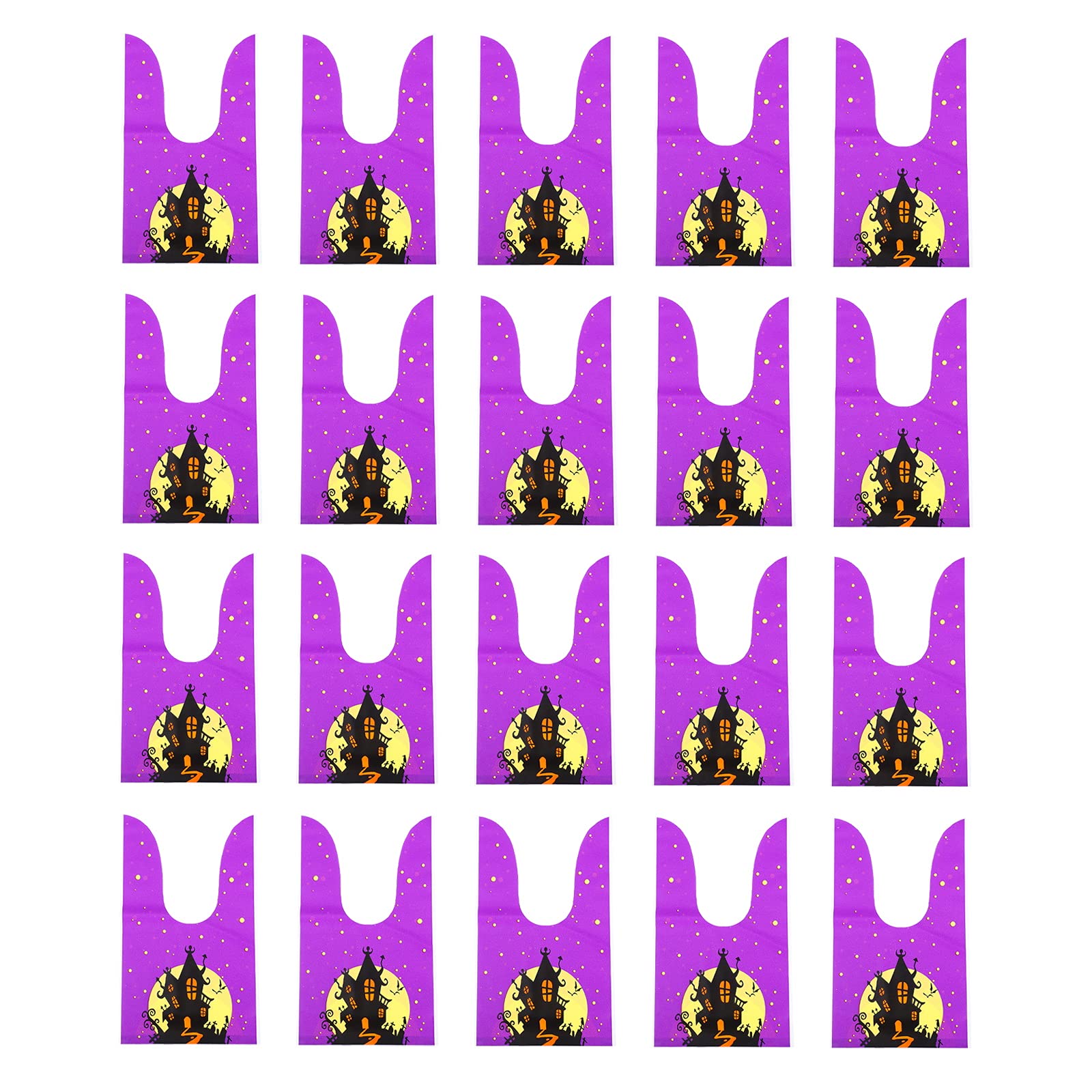 DOITOOL 20pcs Rabbit Ear Candy Bags - Creative Plastic Treat Pouches for Easter, Birthday Parties & Baby Showers - Perfect for Candy, Snacks & Small Gifts
