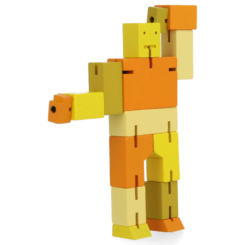 Cubebot Micro Yellow Multi - Fun Mini Robot Toy for Kids, Adults, Collectors | STEM Learning, Desk Decor, Stress Relief, Gift Idea