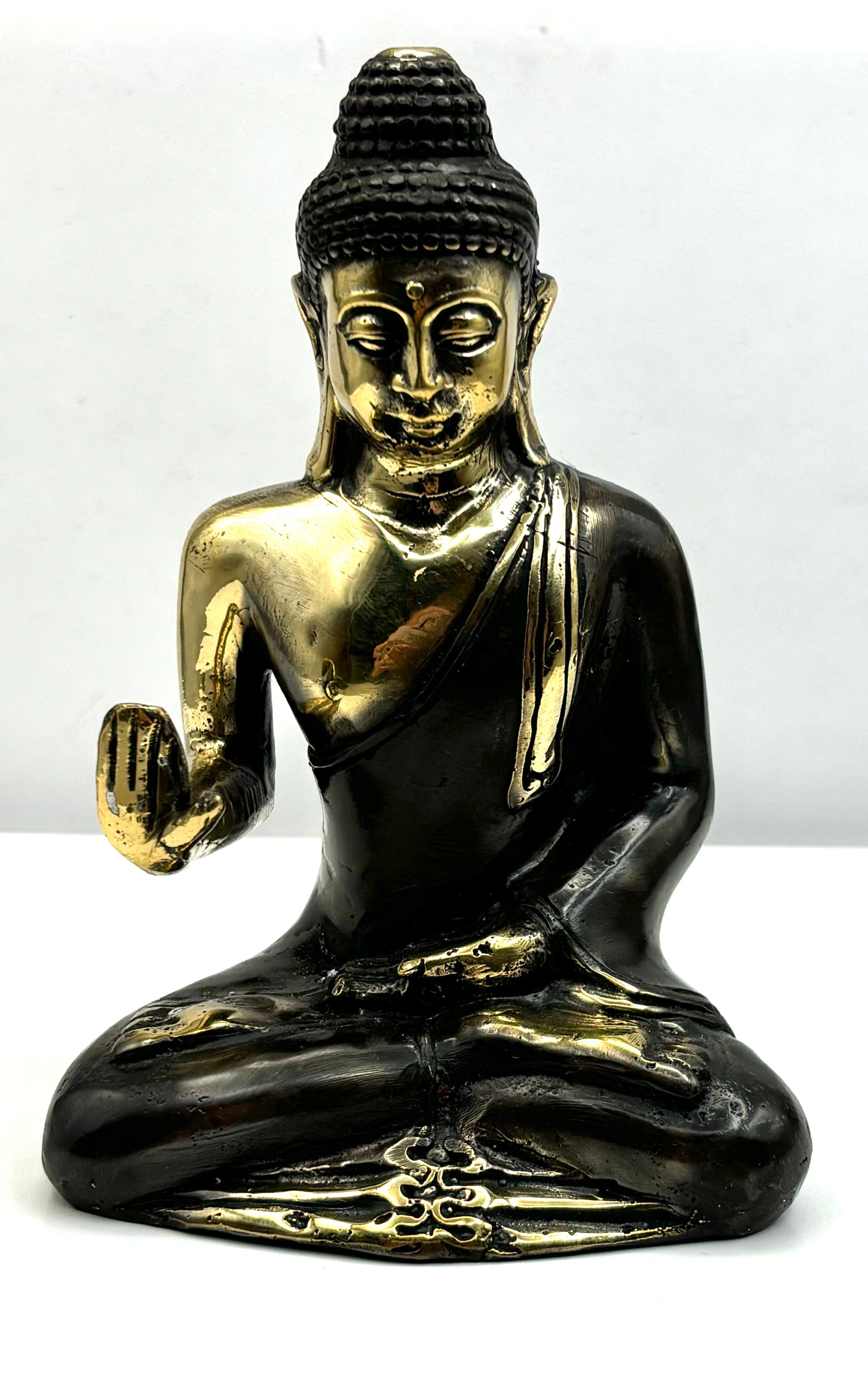 Handcrafted Bronze Meditation Buddha Statue - Serene Buddha Sculpture for Home Decor, Yoga Studio & Zen Garden