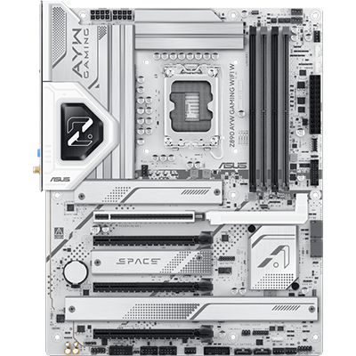 ASUS ROG Z890 AYW Gaming Motherboard with WiFi 6, DDR5, PCIe 5.0 - Perfect for High-Performance Gaming PCs and Content Creation Workstations