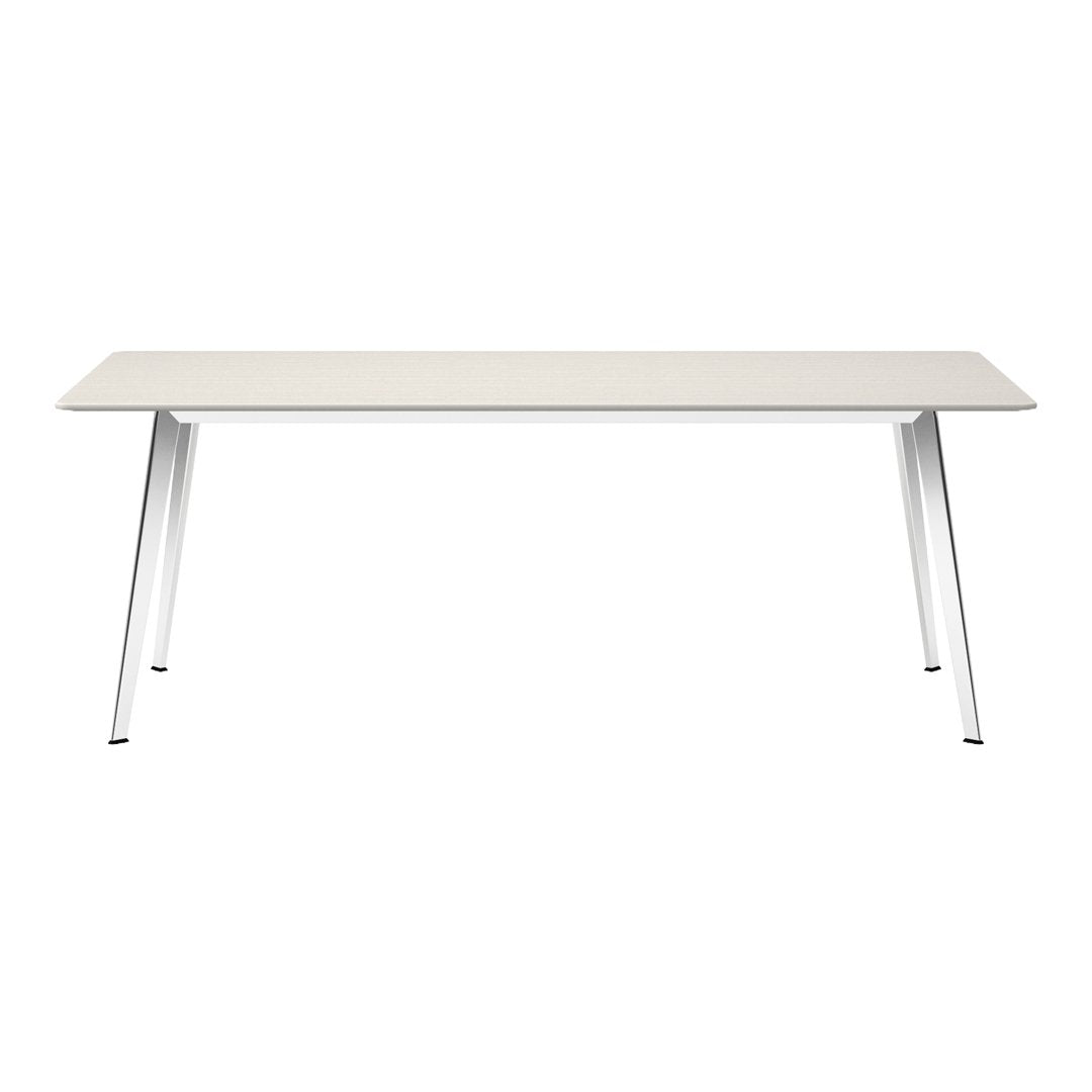 JW Modern Rectangular Dining Table - Solid Wood Kitchen Table for 6 - Perfect for Family Dinners & Entertaining Guests