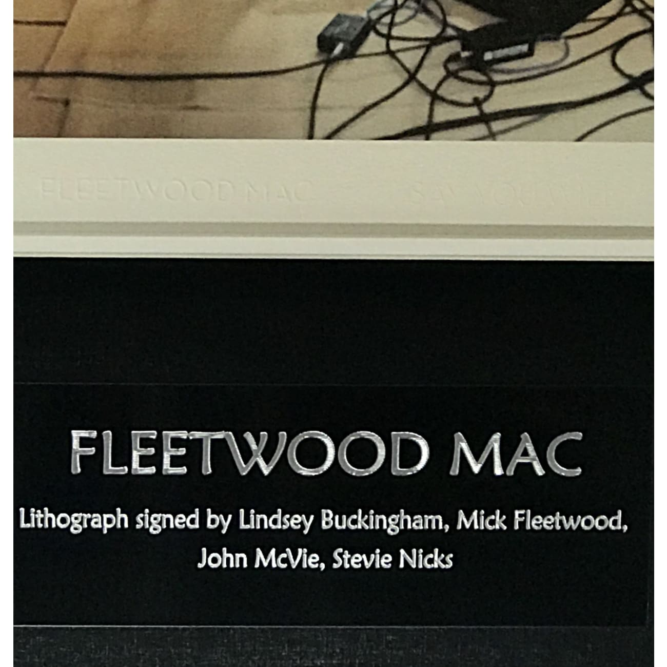 Rare Fleetwood Mac Signed Lithograph - Authenticated by BAS LOA (Buckingham, Fleetwood, McVie, Nicks) - Perfect for Music Memorabilia Collectors & Rock Decor