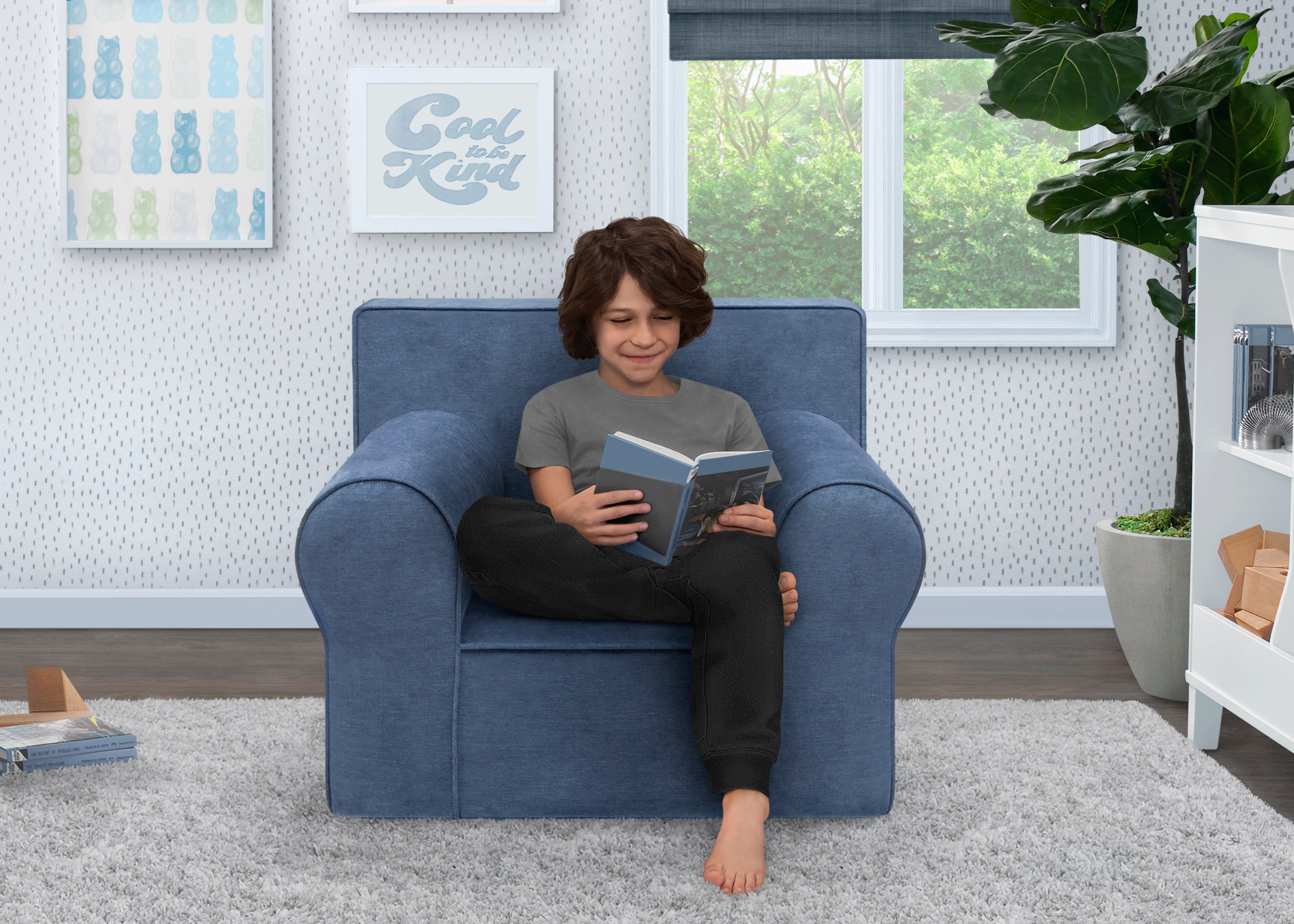 XL Cozee Foam Chair for Kids - Soft & Comfortable Seat for Ages 18 Months to 12 Years - Perfect for Playroom, Bedroom, or Reading Nook