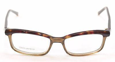 Dsquared2 DQ5034 Havana Brown Plastic Eyeglasses Frame - Made in Italy, Size 53-17-140 | Stylish Designer Glasses for Men & Women, Perfect for Everyday Wear & Fashion Accessories