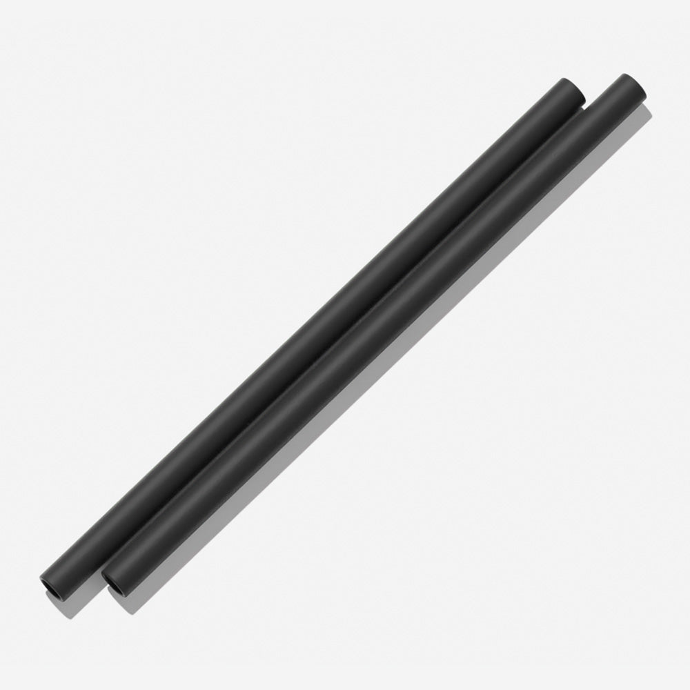Eco-Friendly Reusable Silicone Straws (2 Pack) - BPA-Free, Dishwasher Safe, Perfect for Smoothies, Iced Coffee & Cocktails at Home or On-the-Go