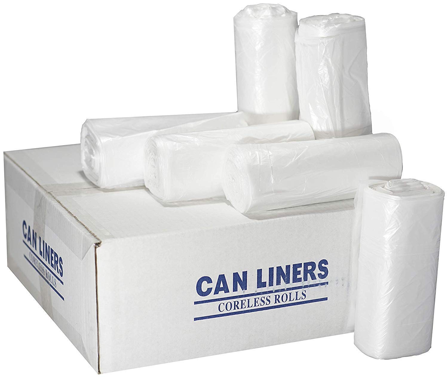 Heavy Duty 6-10 Gallon & 13 Gallon Trash Bags - 1000 Count (500 Each Size) - Extra Thick, Leak Proof, Scented Kitchen Garbage Bags for Home, Office & Outdoor Use