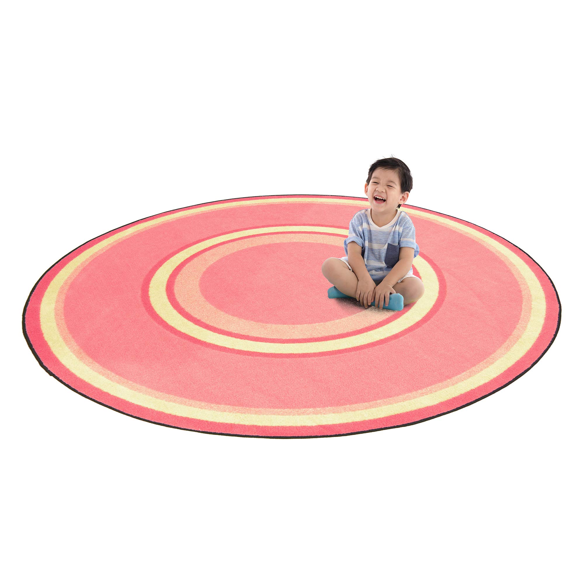 Joy Carpets Kid Essentials Ripples Round Area Rug - 5'4