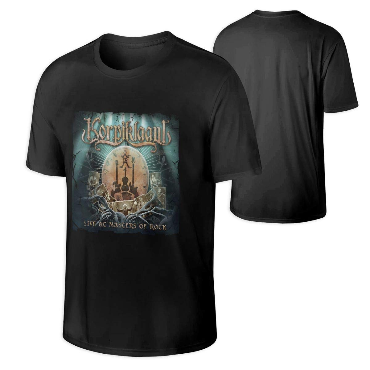 BradStaplesz Men's Korpiklaani Anime Graphic Short Sleeve T-Shirt - Summer Casual Tee for Cartoon Fans & Gift Ideas - Perfect for Concerts, Gaming & Everyday Wear