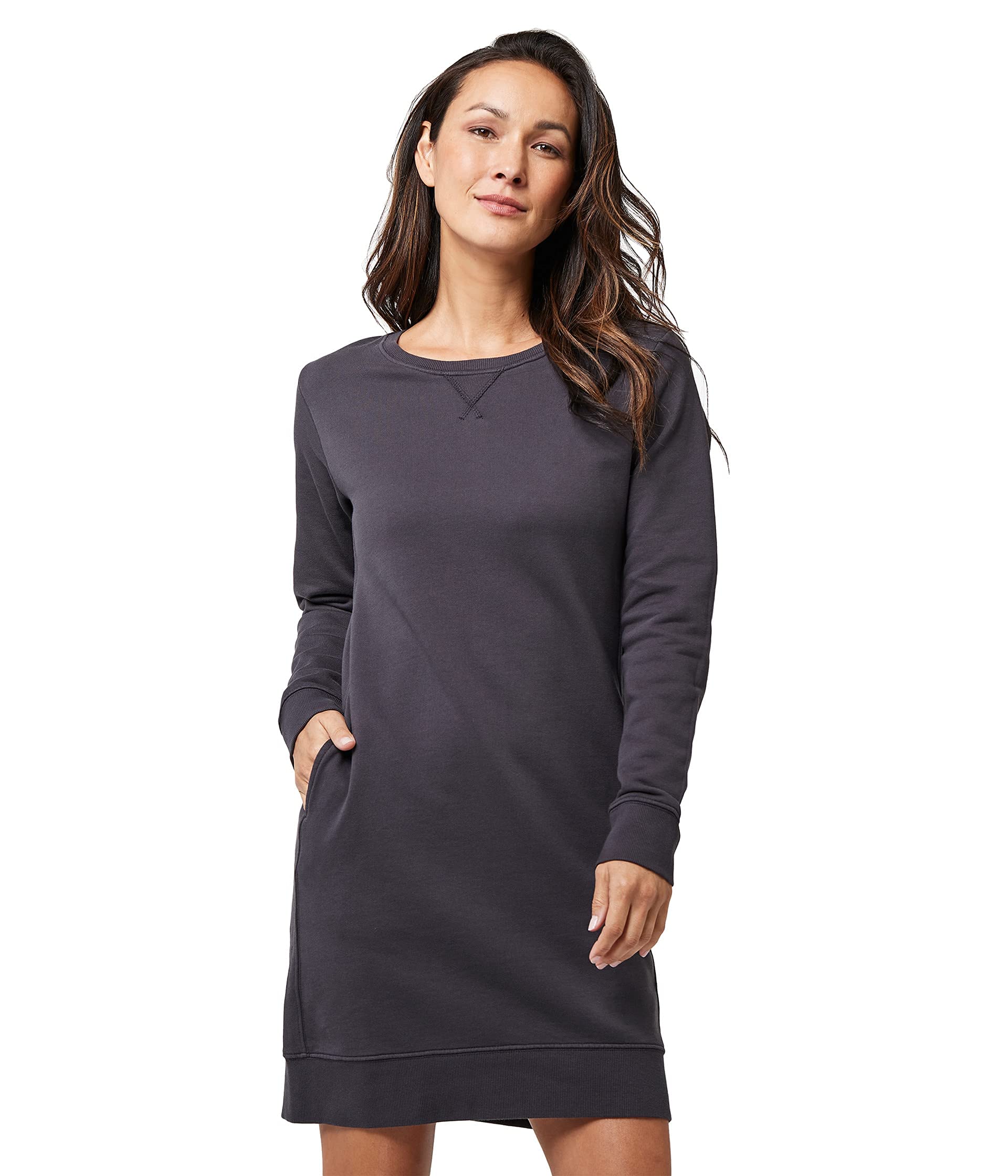 Organic Cotton Essential Long Sleeve Dress for Women | Soft & Comfortable Everyday Wear | Perfect for Casual Outings, Office & Layering