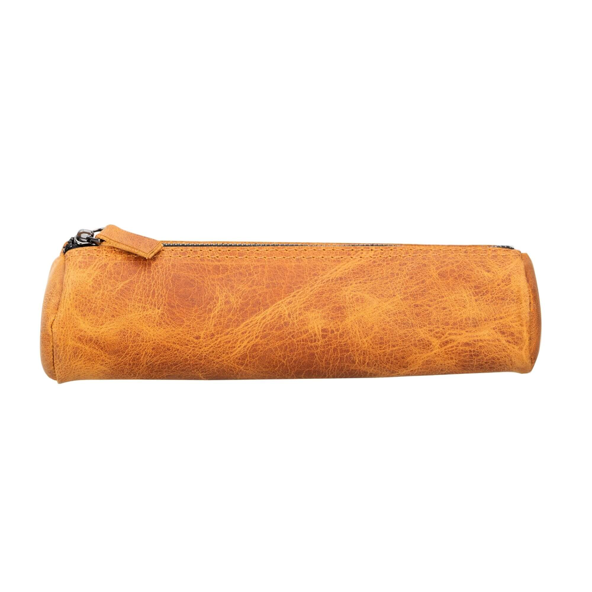 Handmade Genuine Cow Leather Pencil Case - Premium Leather School & Office Supplies for Students & Professionals - Perfect for School, Work & Travel Organization