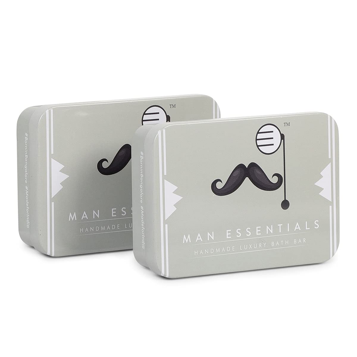 Premium Handmade Activated Charcoal & Goat's Milk Soap Bar for Men - Chemical-Free, Natural Luxury Bath Soap (2-Pack) - Deep Cleansing for Acne & Oily Skin, Perfect for Shower & Daily Skincare Routine