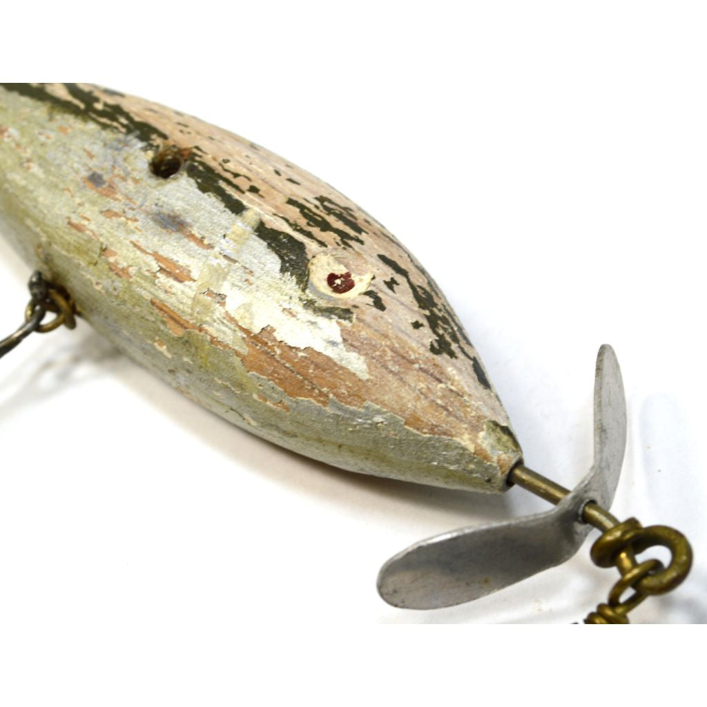 Vintage Wooden Fishing Lure - Handmade 5