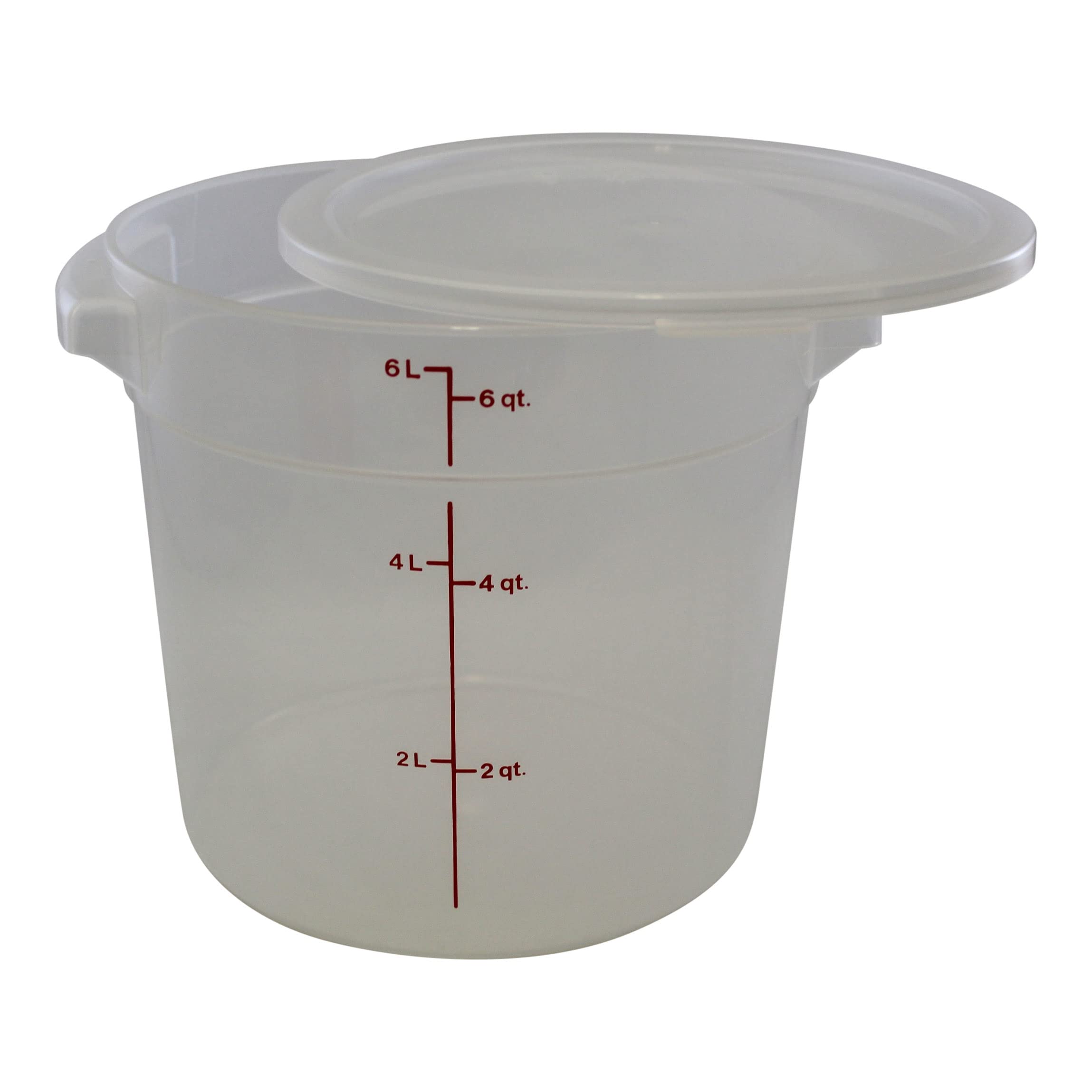 6 & 12 Quart Food Storage Containers with Lids - BPA-Free Translucent Round Kitchen Organizers + Bowl & Pan Scraper Set for Meal Prep, Leftovers & Pantry Organization