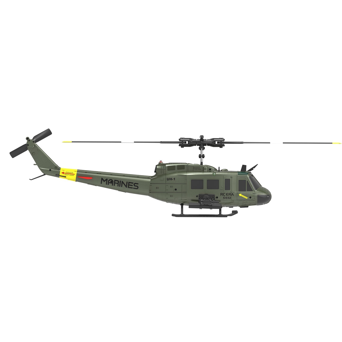 RC ERA C032 UH-1 Huey 6 Channel Brushless RC Helicopter with Gyro - 3D Flight Capable - Remote Control Helicopter for Adults & Hobbyists - Perfect for Outdoor Flying, Aerial Photography & RC Enthusiasts