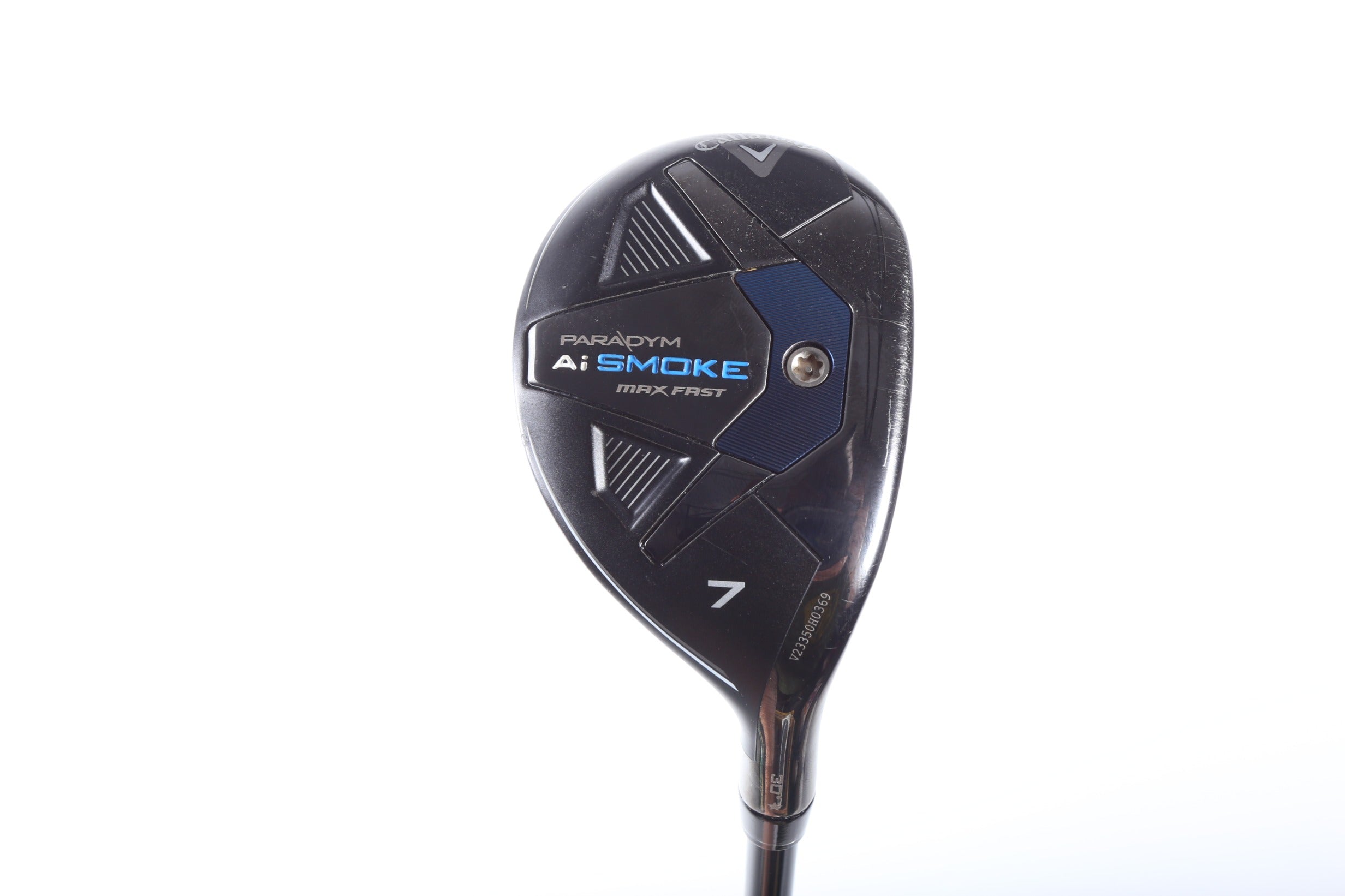 Used Callaway Paradym Ai Smoke MAX Fast 7H Hybrid Golf Club - Right Handed 30° Seniors Flex - Perfect for Senior Golfers & High Handicap Players on Fairways & Rough