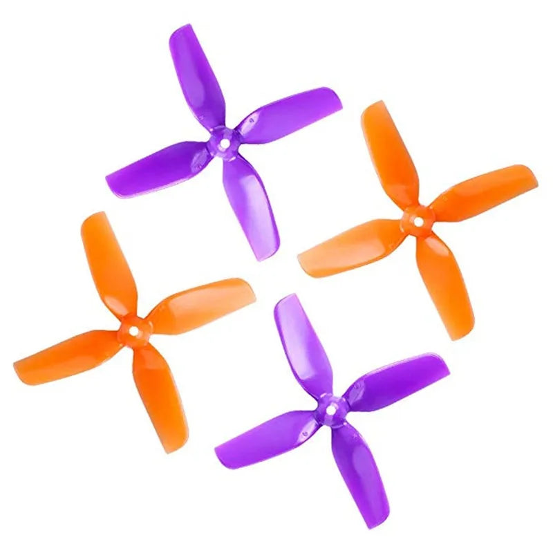 16pcs HQprop Micro Whoop Propeller 31mm 4-Blade Drone Props - 1.2x1.2 inch 0.8mm & 1.2x1.3 inch 1mm - Compatible with Tiny Whoop Drones, FPV Racing, and Indoor Flying