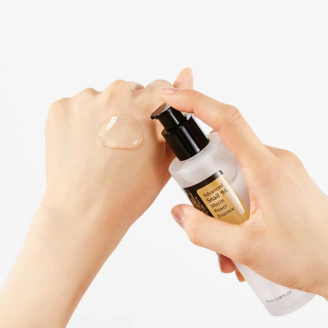 COSRX Advanced Snail 96 Mucin Power Essence 100ml - Hydrating & Regenerating Facial Serum for Dry Skin | Korean Skincare for Anti-Aging & Wrinkle Reduction | Day & Night Moisturizer for Glowing Complexion