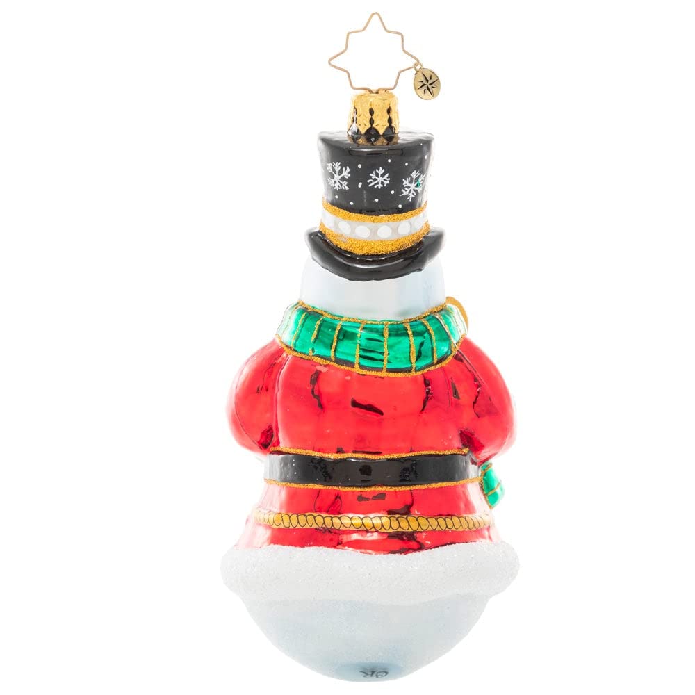 Christopher Radko Hand-Blown European Glass Christmas Ornament - Snowman Holiday Decor for Tree, Gift & Festive Home Decoration | Perfect for Christmas Tree Decorating, Holiday Parties & Winter Home Styling