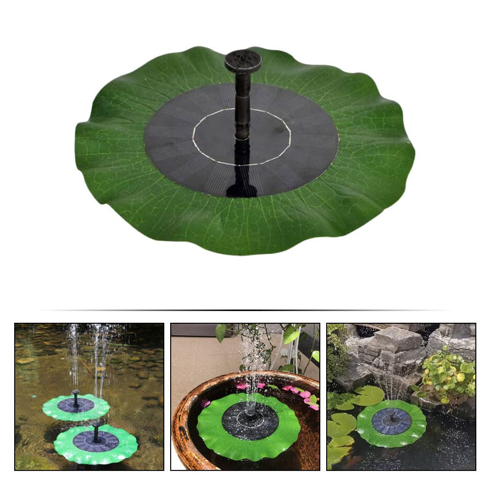 Solar Powered Floating Fountain Set - Outdoor Water Feature with LED Lights for Garden, Pond, Bird Bath & Aquarium Decor | Eco-Friendly Landscape Fountain for Patio, Yard & Backyard