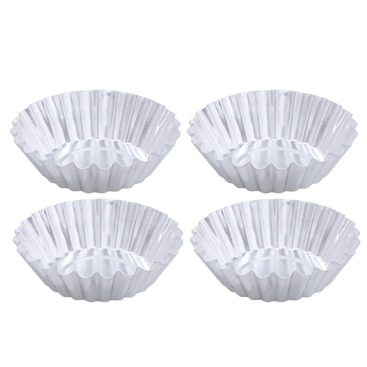10-Piece Stainless Steel Egg Tart Mold Set - Mini Tart Pan, Muffin Cake Mold, Pie Pans for Baking - Perfect for Cupcakes, Cookies & Desserts - Ideal for Home Baking, Parties & Gift Giving
