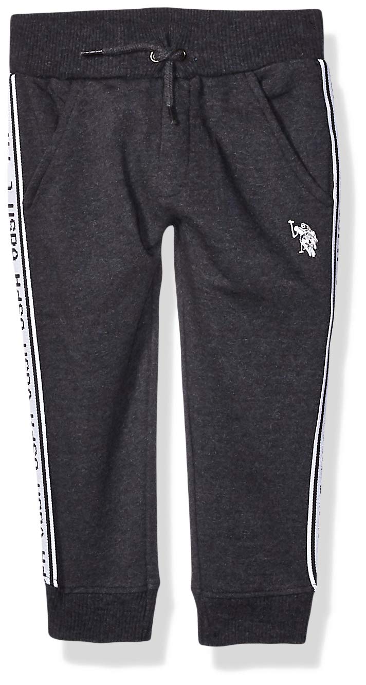 U.S. Polo Assn. Boys' Comfortable Fleece Jogger Pants with Adjustable Drawstring Waist - Perfect for Playtime, School & Casual Wear