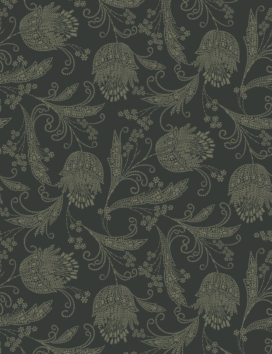 Eleanor Rigby Peel and Stick Wallpaper - Charcoal & Umber Textured Removable Wallpaper for Bedroom, Living Room, or Office Decor