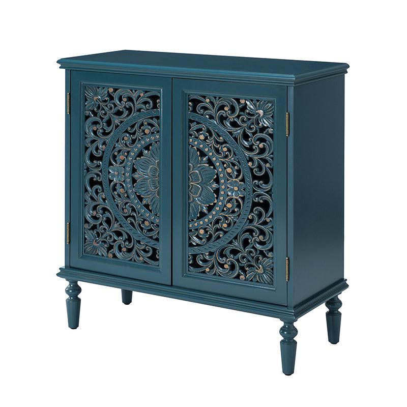Emathides 32-Inch Tall 2-Door Accent Cabinet with Storage - Modern Entryway Console Table for Hallway, Living Room & Bedroom Organization