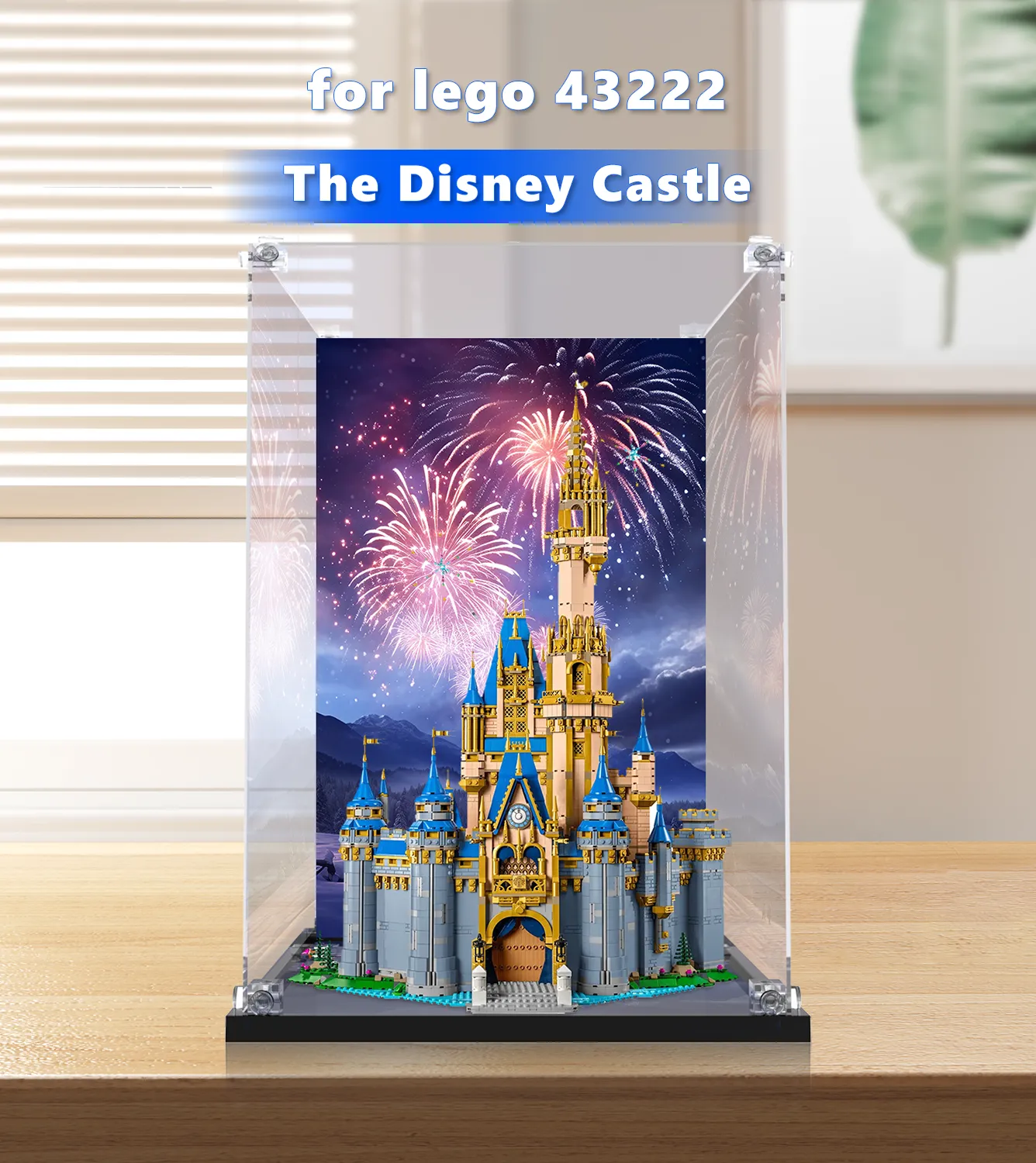 LEGO® Disney Mickey and Friends Disney Castle 43222 Display Case - Premium Acrylic Protector for Collectible Building Sets - Perfect for Showcase, Dust Protection & Home Decor