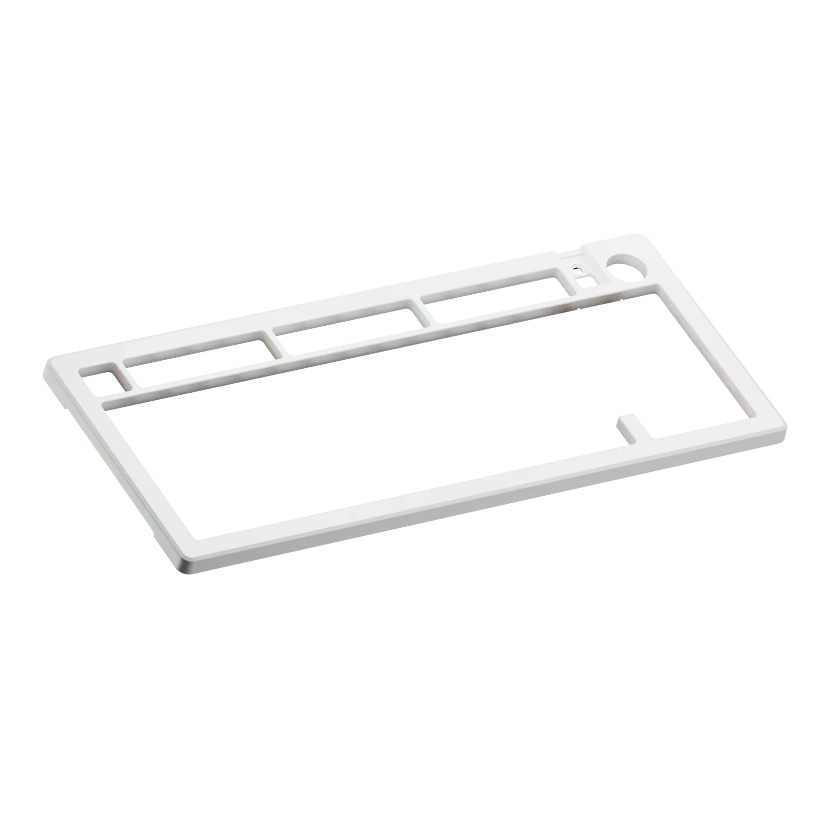 GMMK 3 75% Mechanical Keyboard Top Case - Metal Matte White Replacement Part for Custom Builds | Perfect for Gaming, Typing & Office Work