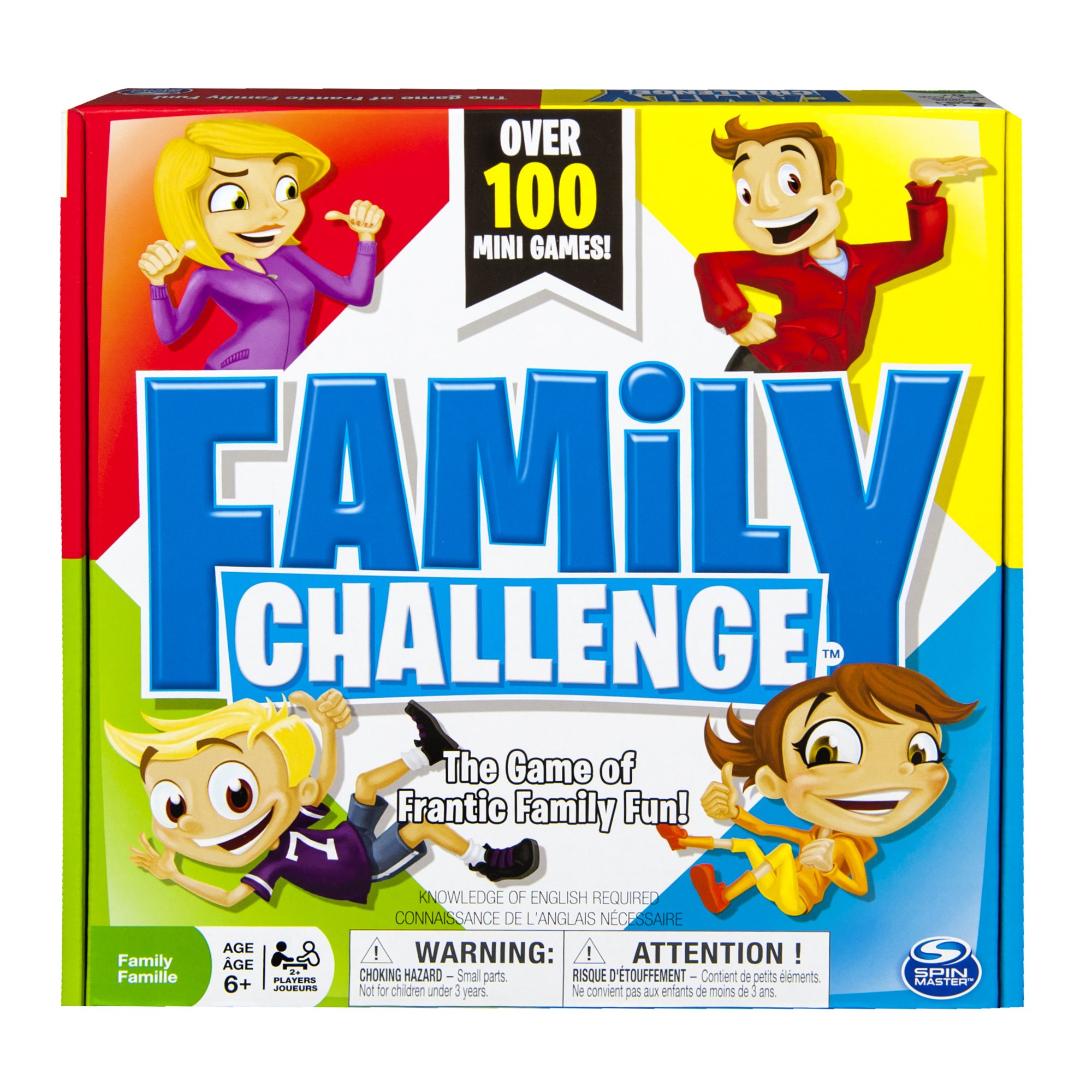 Spin Master Games Beat The Parents Family Challenge Board Game - Fun Interactive Trivia for Kids vs Adults - Perfect for Family Game Night, Parties & Indoor Activities (Multicolor, Model 6023133)