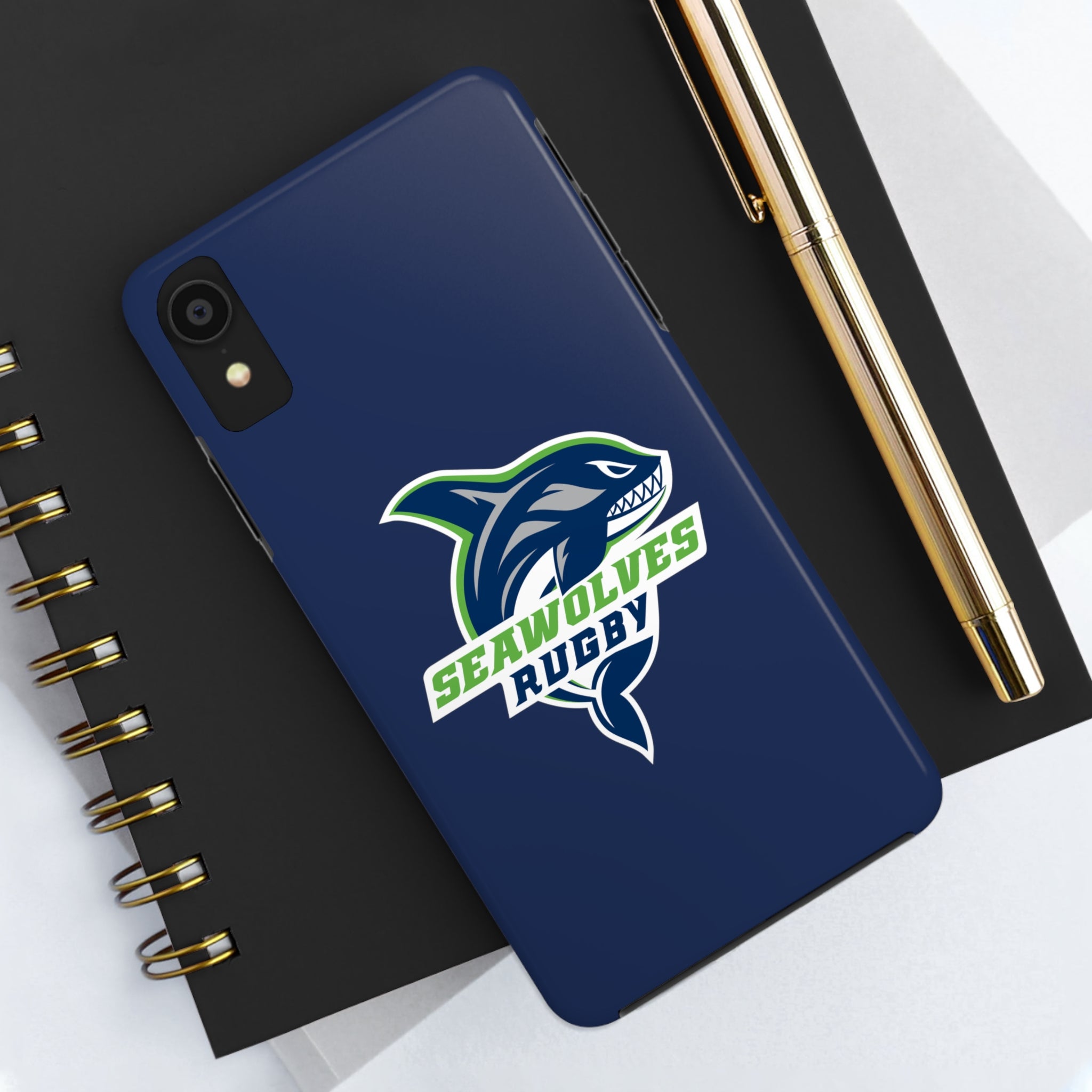Seawolves Navy Rugged Phone Case - Shockproof & Durable Protection for iPhone & Samsung - Perfect for Outdoor Adventures, Work & Daily Use