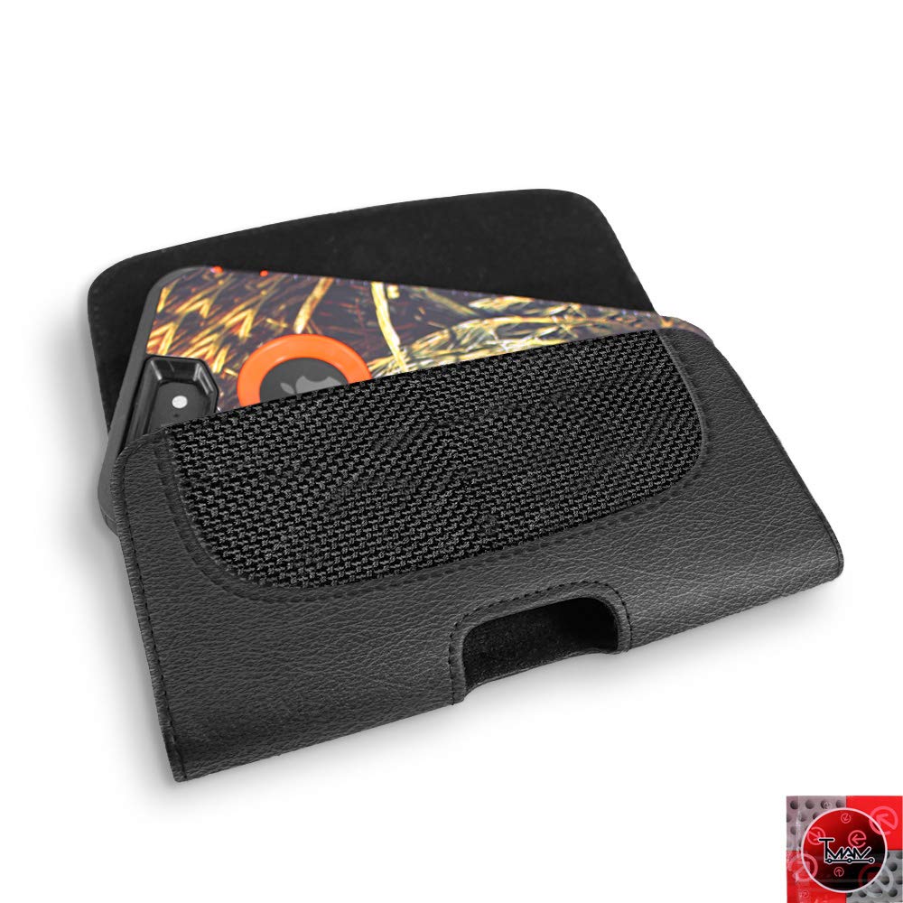 Premium Leather iPhone 11 Pro Case with Magnetic Closure & Belt Clip - Slim Protective Holster Pouch Compatible with Otterbox | Perfect for Business, Travel & Outdoor Activities
