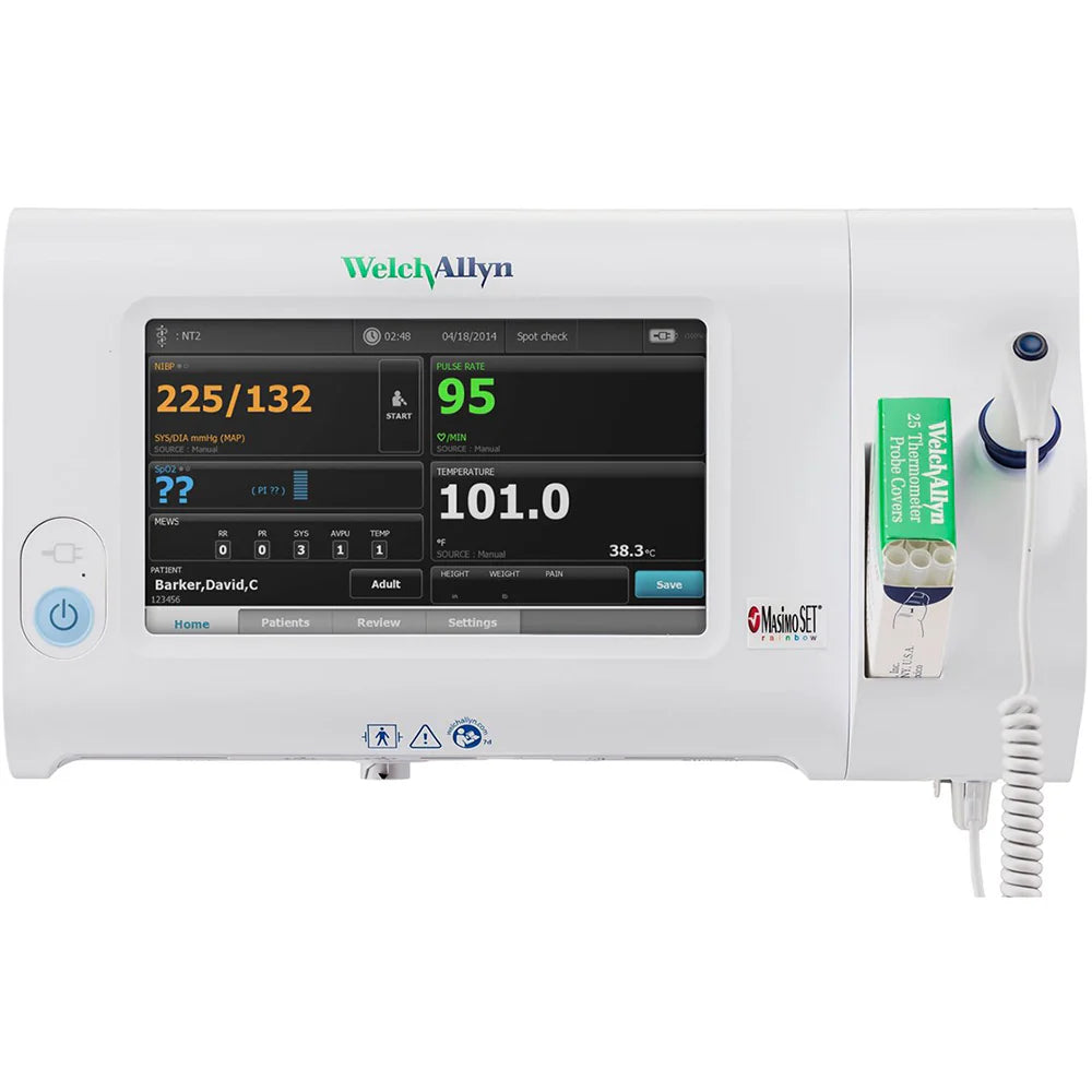 Welch Allyn Connex Spot Monitor - Portable Vital Signs Monitor for Blood Pressure, Pulse Oximetry & Temperature - Ideal for Clinics, Home Healthcare & Emergency Use