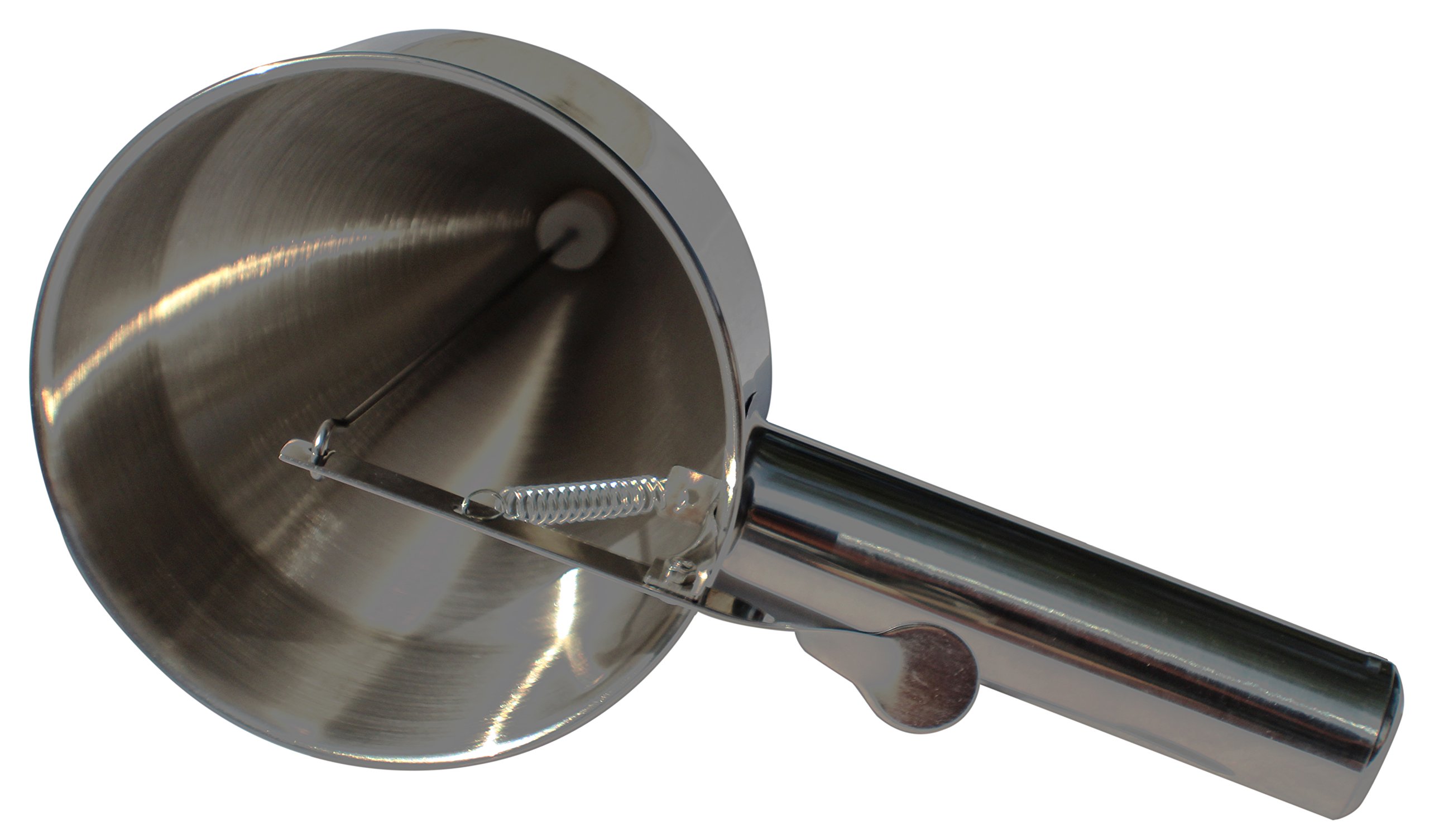 Stainless Steel Pancake Batter Dispenser with Stand - 1000ML Confectionery Funnel for Cupcakes, Pancakes & Baking - DIY Kitchen Tool (10”x10.5”x5.5”) - Perfect for Home Baking, Breakfast Prep & Party Dessert Making