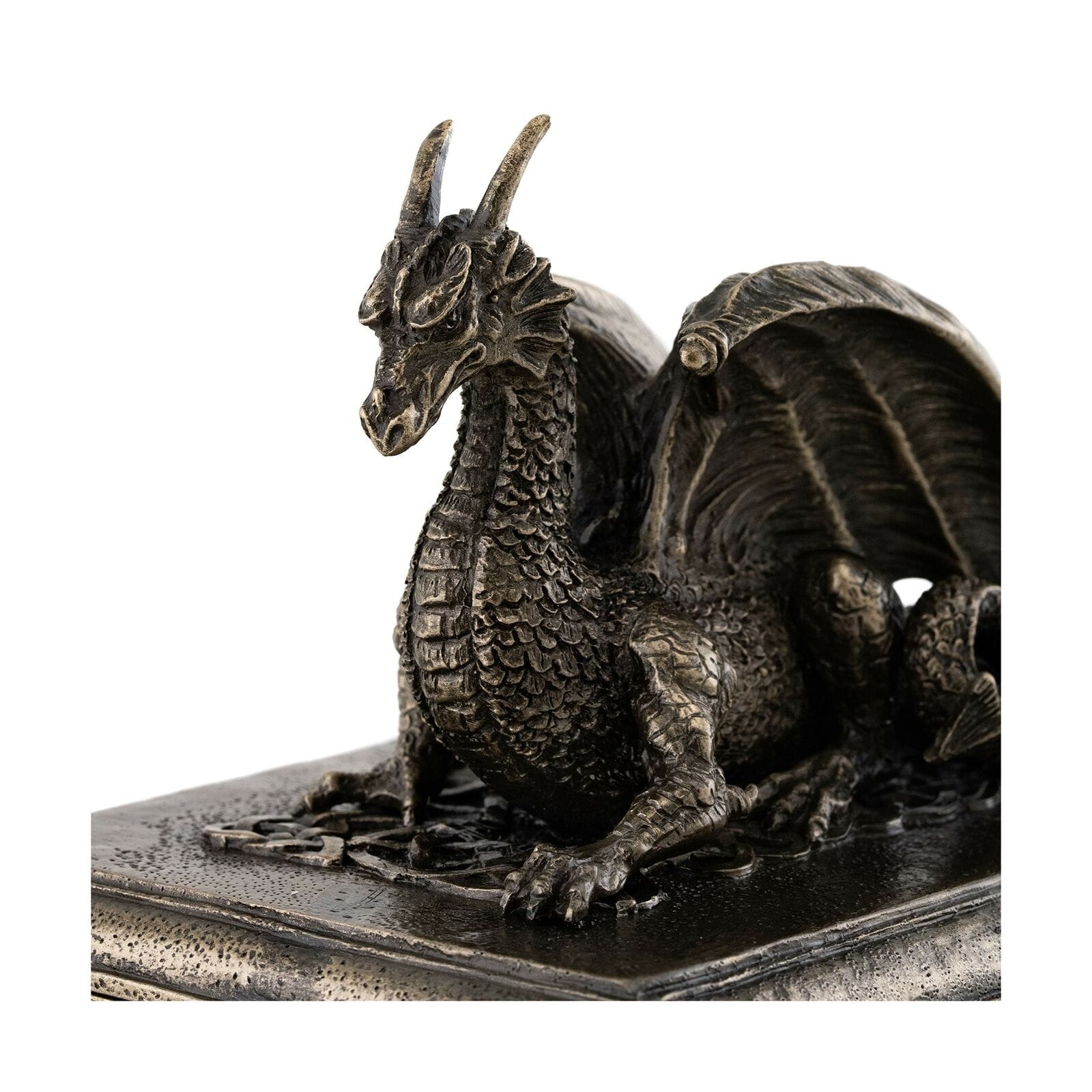 Handcrafted Celtic Dragon Treasure Box - Wooden Jewelry Storage & Keepsake Box for Necklaces, Rings & Collectibles - Perfect for Home Decor, Gift Giving & Fantasy Lovers