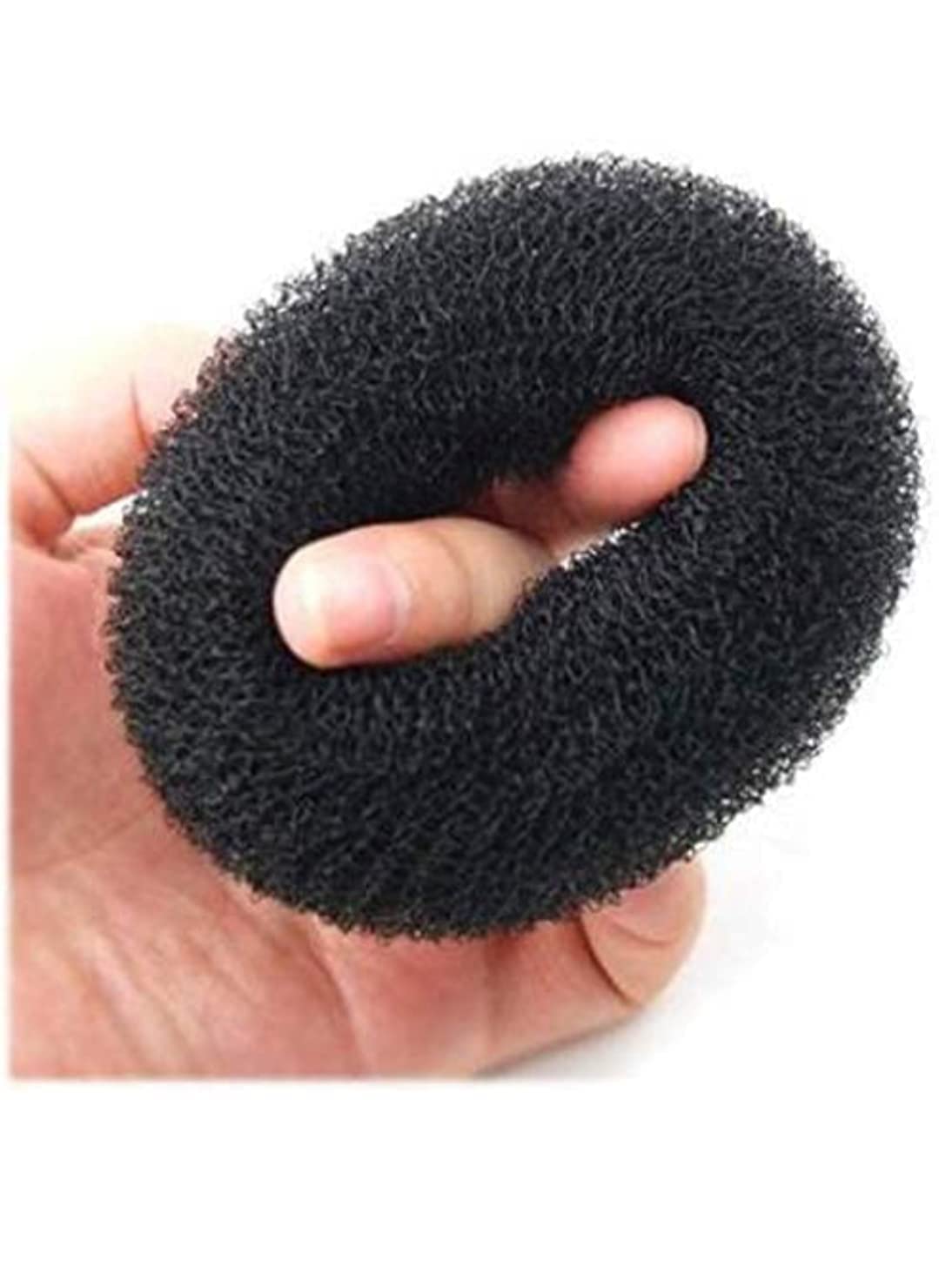 Tressed Up Hair Donut Bun Maker - 2 Pack Black Hair Styling Tool for Women & Girls | Perfect for Updos, Ponytails & Formal Occasions