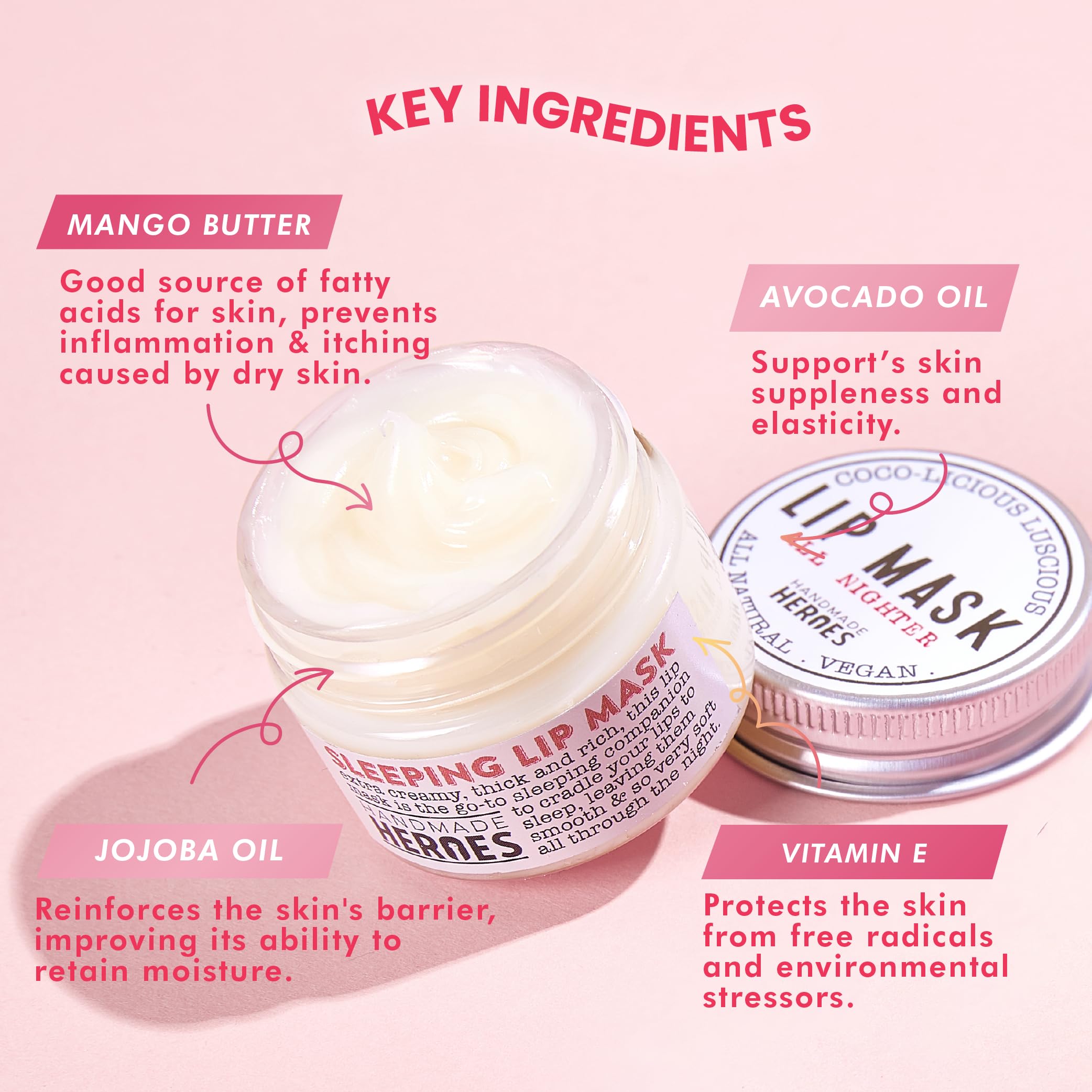 100% Natural Vegan Lip Mask & Bakuchiol Booster Oil Set - Hydrating Lip Care & Anti-Aging Face Oil for Glowing Skin | Perfect for Night Routine, Dry Skin Relief & Vegan Beauty Lovers