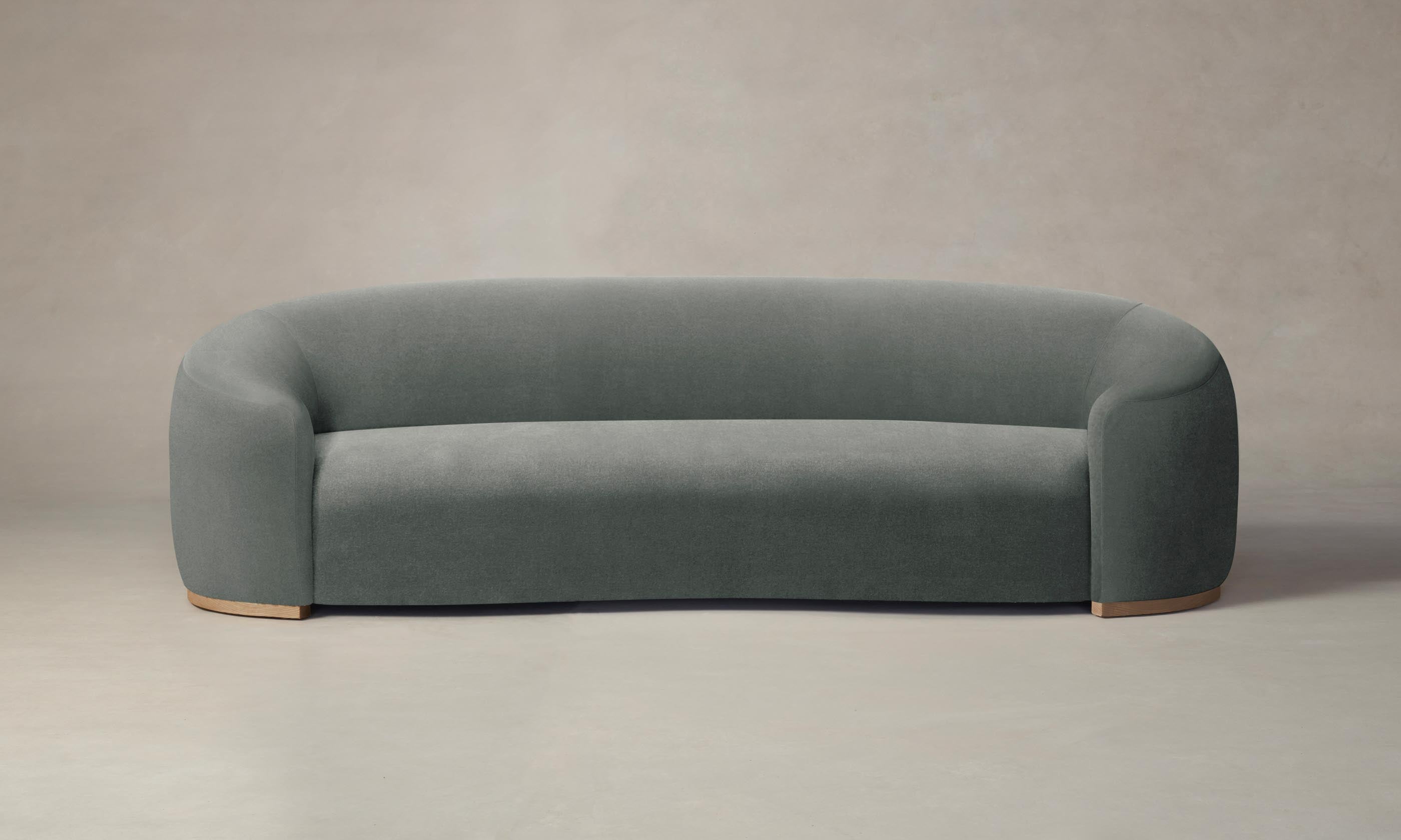 Luxury Chelsea Sofa with Premium Mohair Fabric in Elegant Fog Gray - Perfect for Living Room, Lounge, and Modern Home Decor