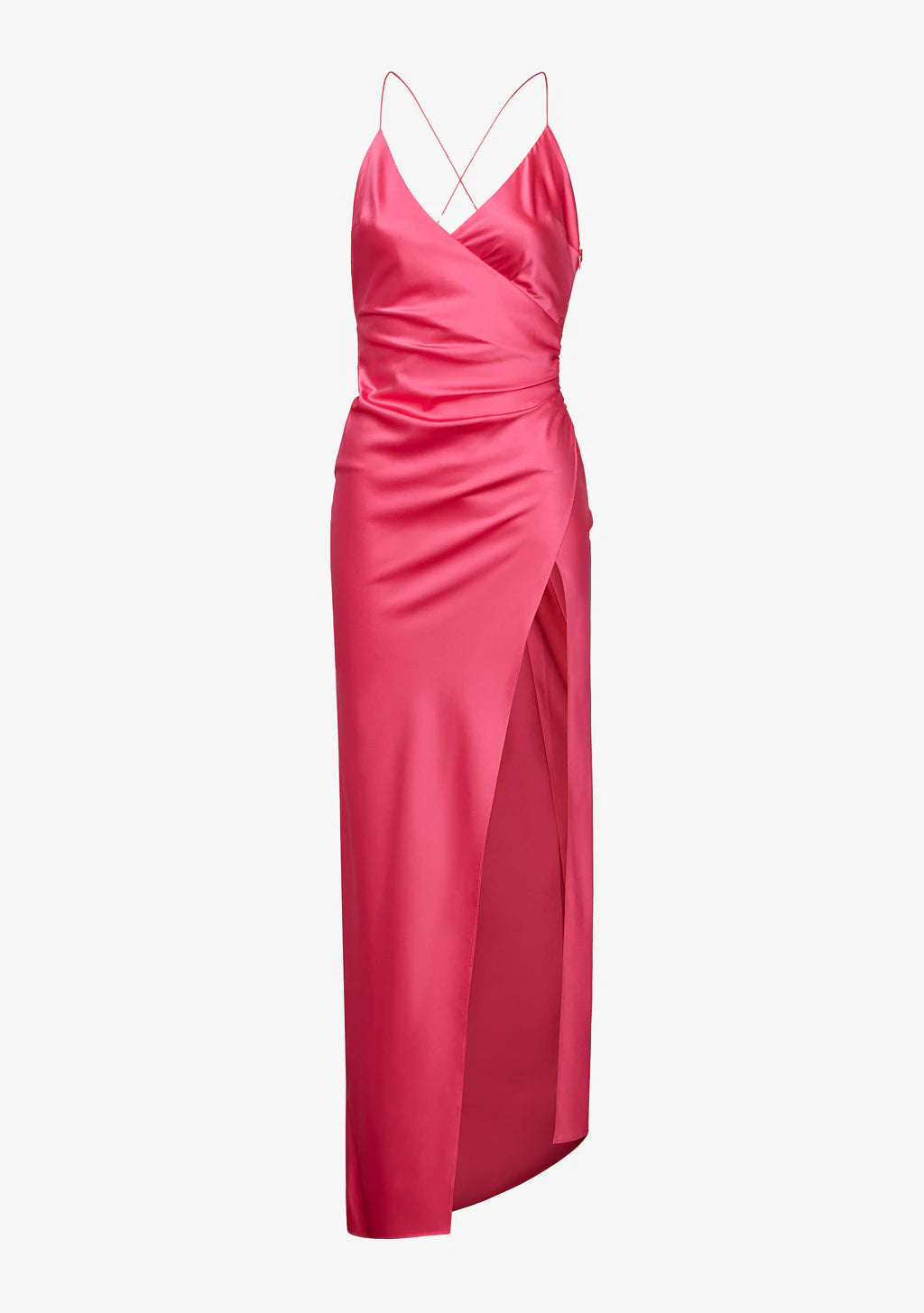 Emma Silk Dress - Fuschia Purple Elegant Evening Gown for Women | Perfect for Weddings, Parties & Special Occasions