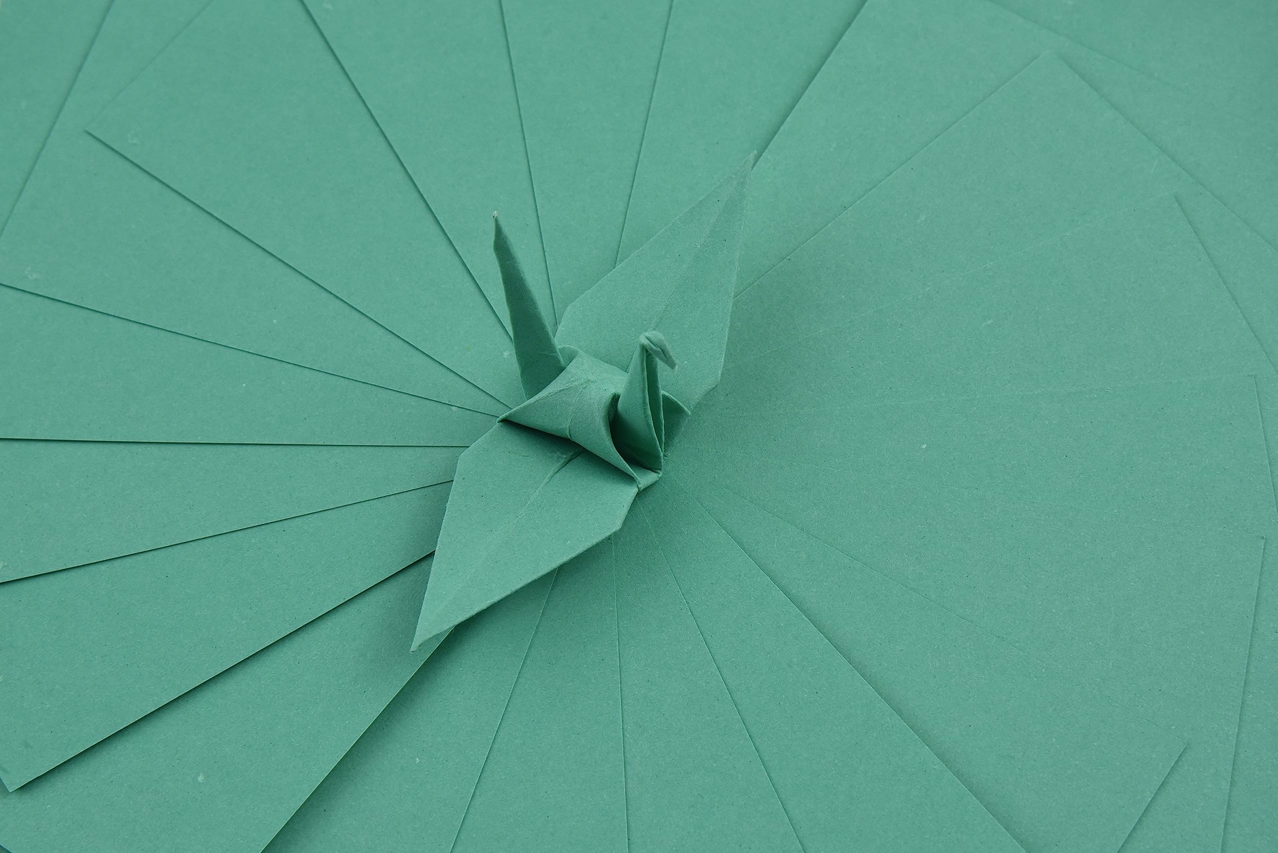 100 Sheets Double-Sided Jade Origami Paper - 3x3 Inch Square Folding Paper for Origami Cranes, DIY Crafts, Scrapbooking & Gift Wrapping - Premium Quality Easy Fold Paper (S21 Jade)